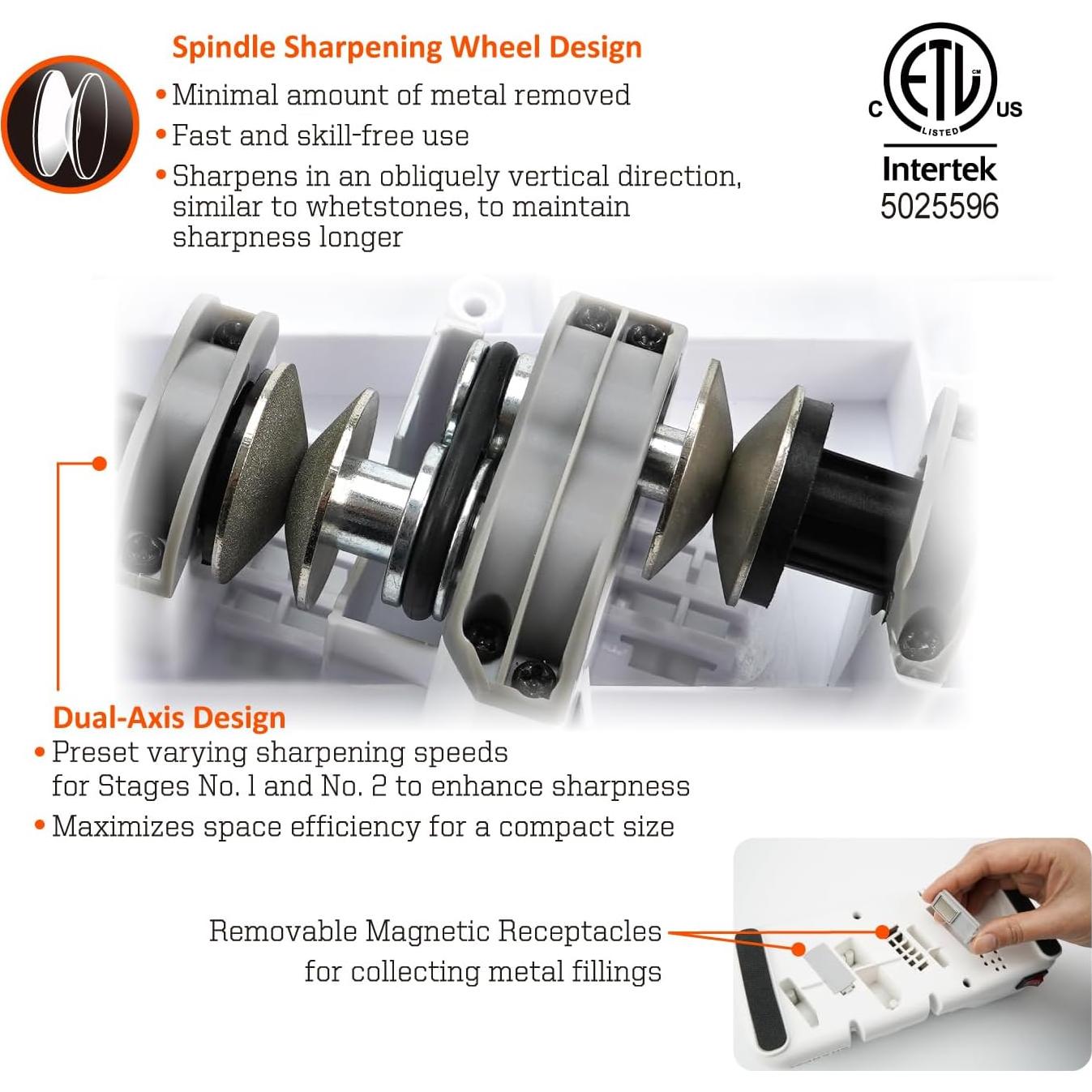Afilador Eléctrico SHARPAL 198H 3 Etapas para Cuchillos