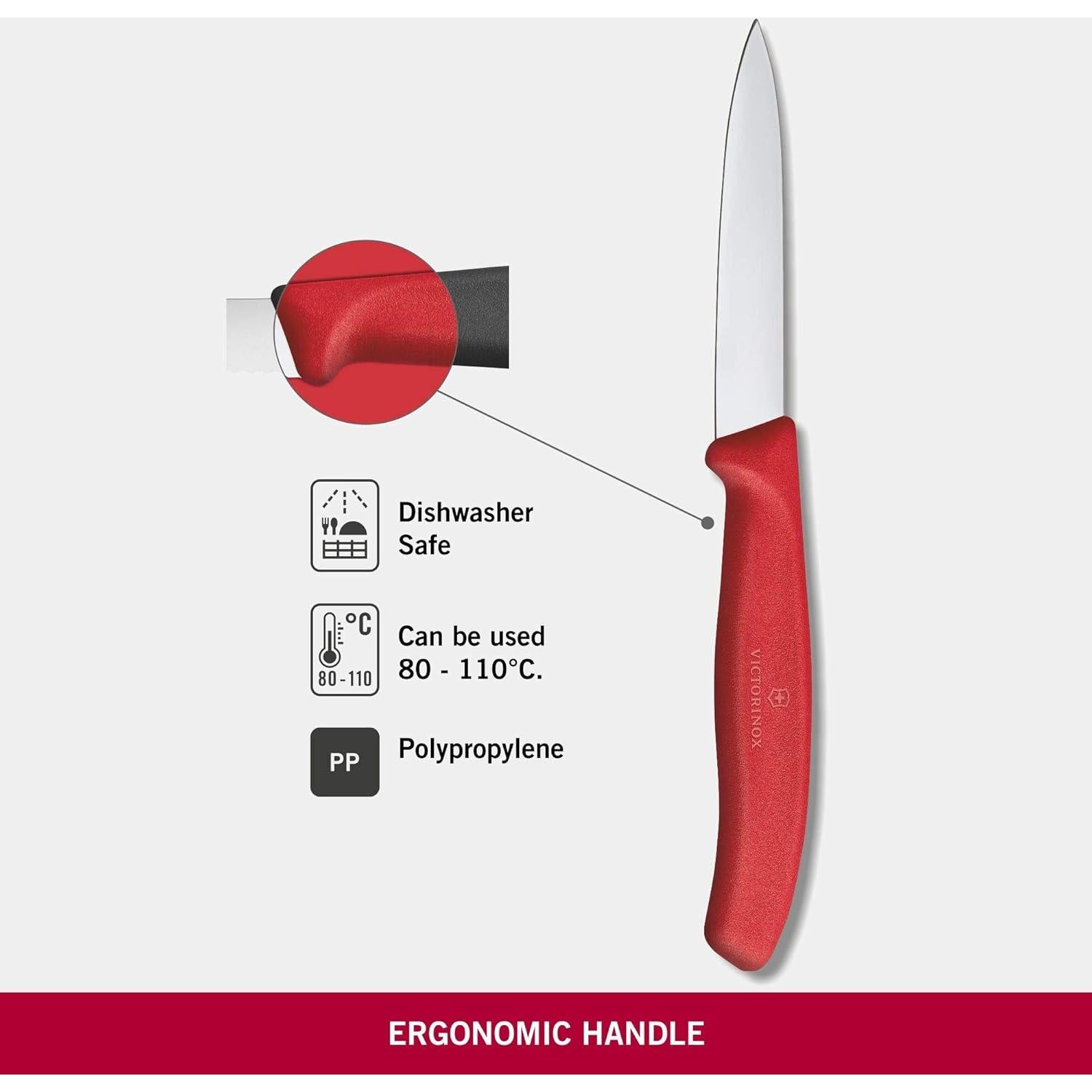 Cuchillo de Cocina Victorinox VIC-6.7601 10 cm Rojo