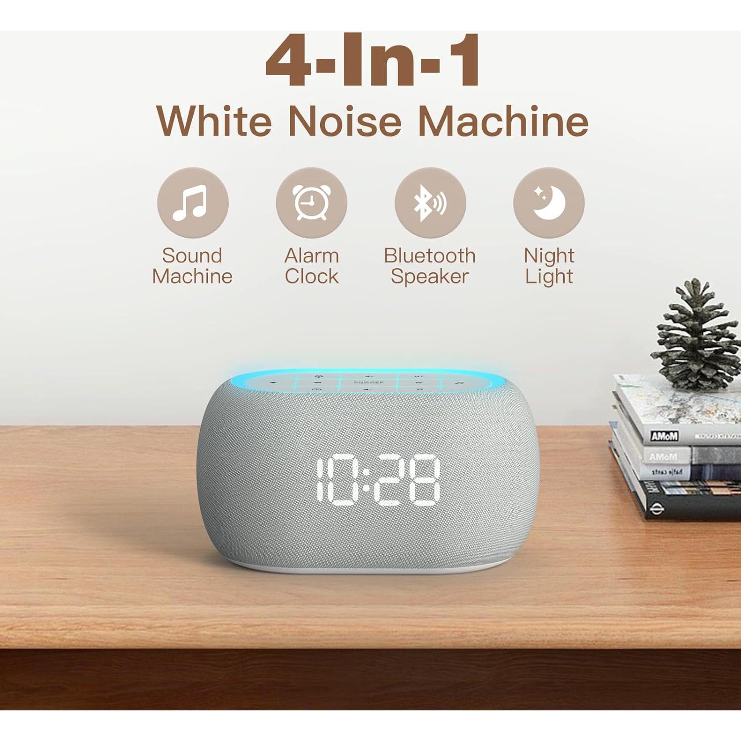 Máquina de Sonido ANJANK AC209 con Reloj y Bluetooth