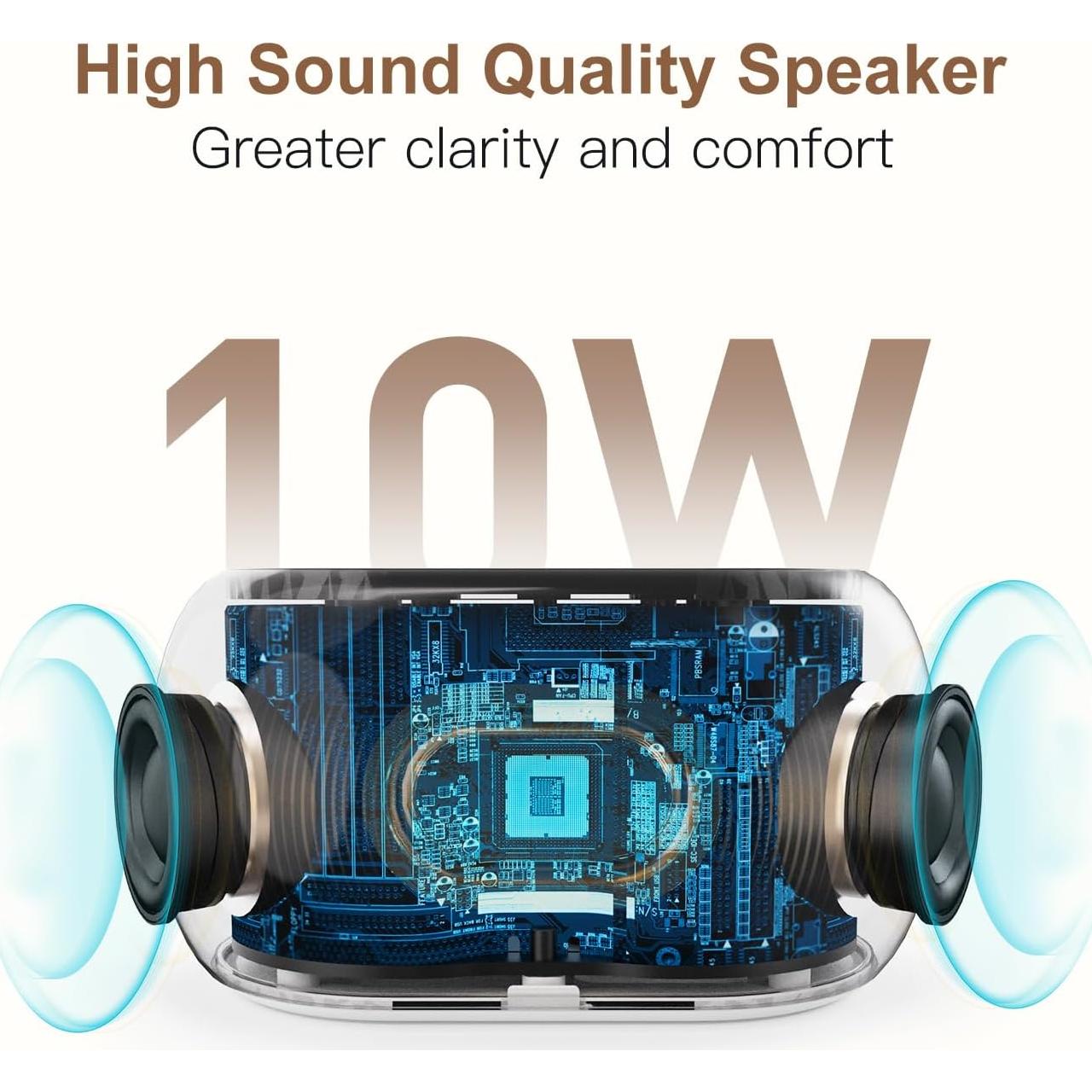 Máquina de Sonido ANJANK AC209 con Reloj y Bluetooth