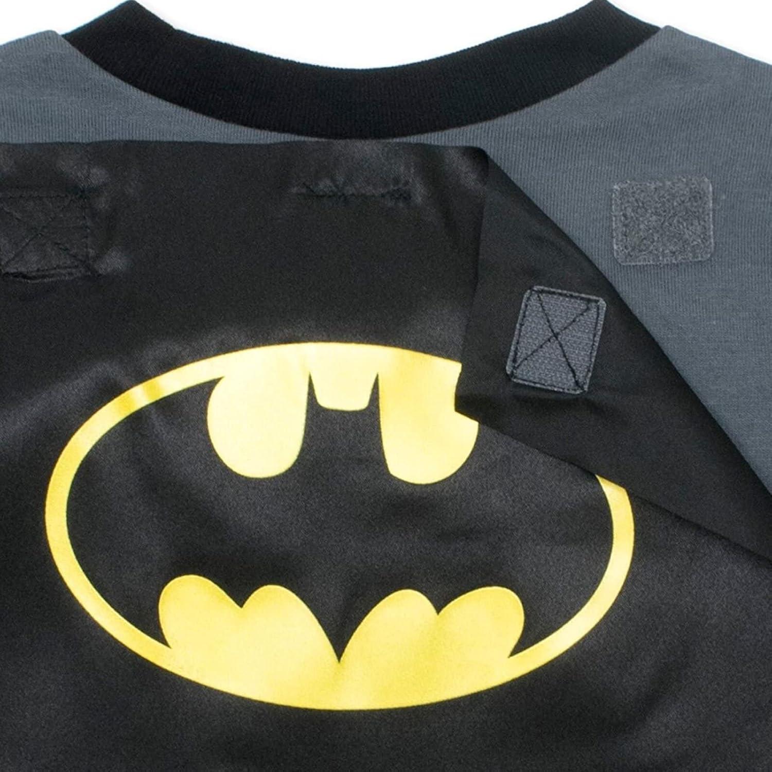 Camiseta de Cosplay Batman Superman DC Comics para Niños 2T