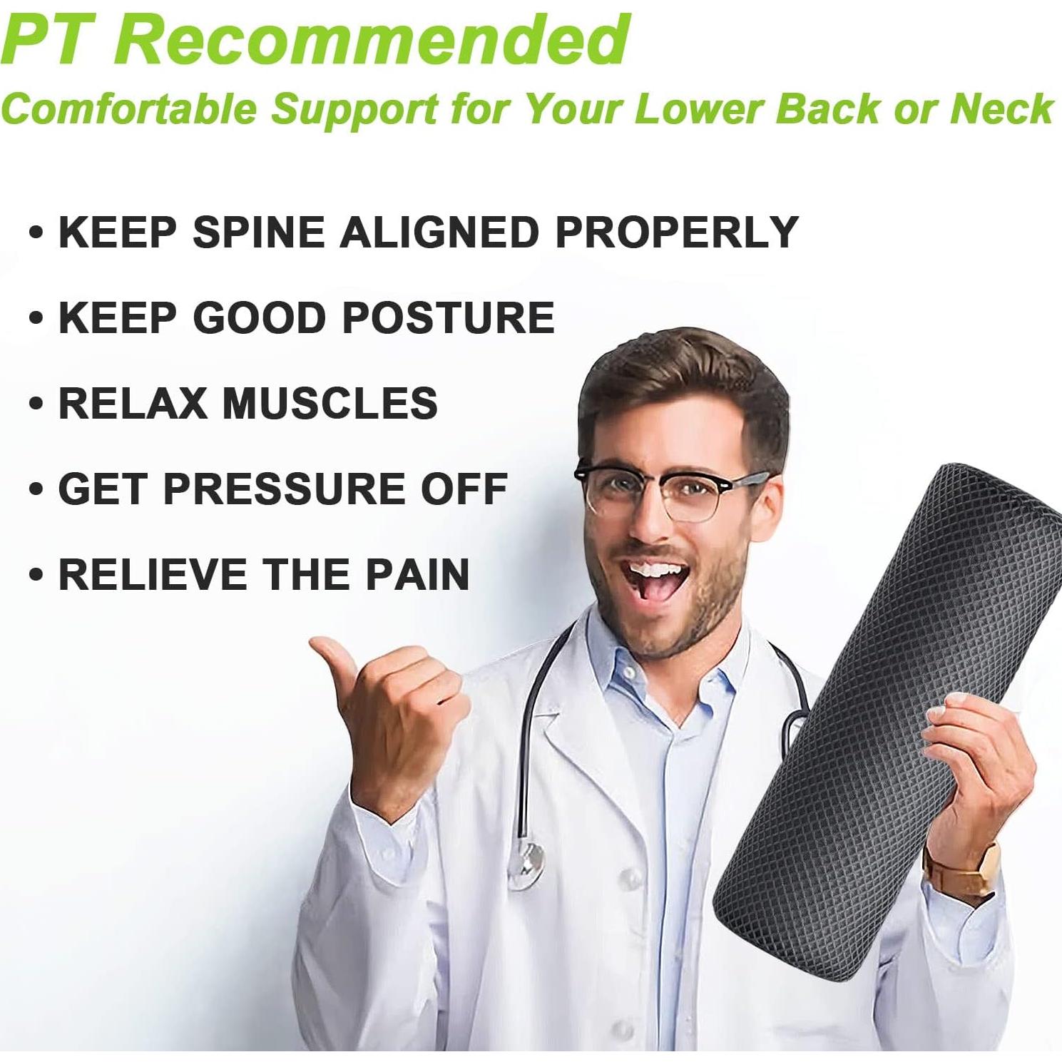 Almohada Lumbar Esme L&H 3D Transpirable para Silla 40.6 cm