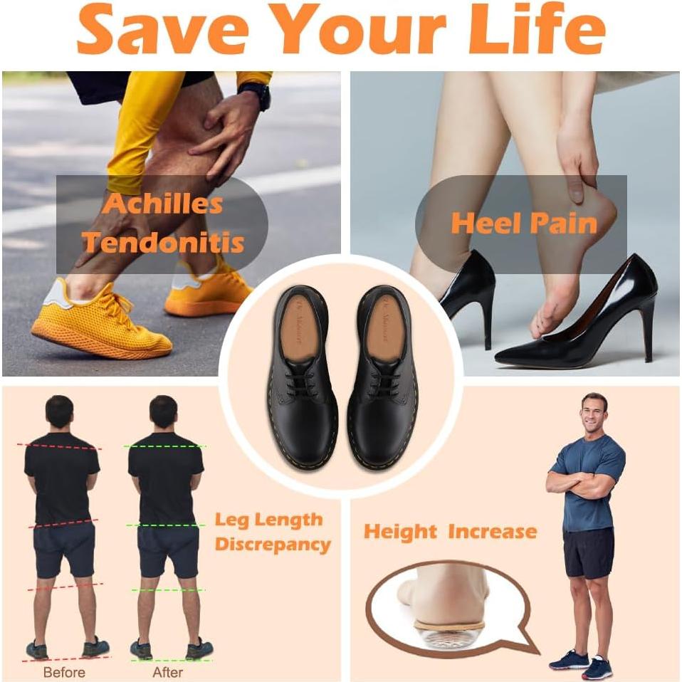 Plantillas Elevadoras Dr. Shoesert para Aumento de Altura 1.52 cm