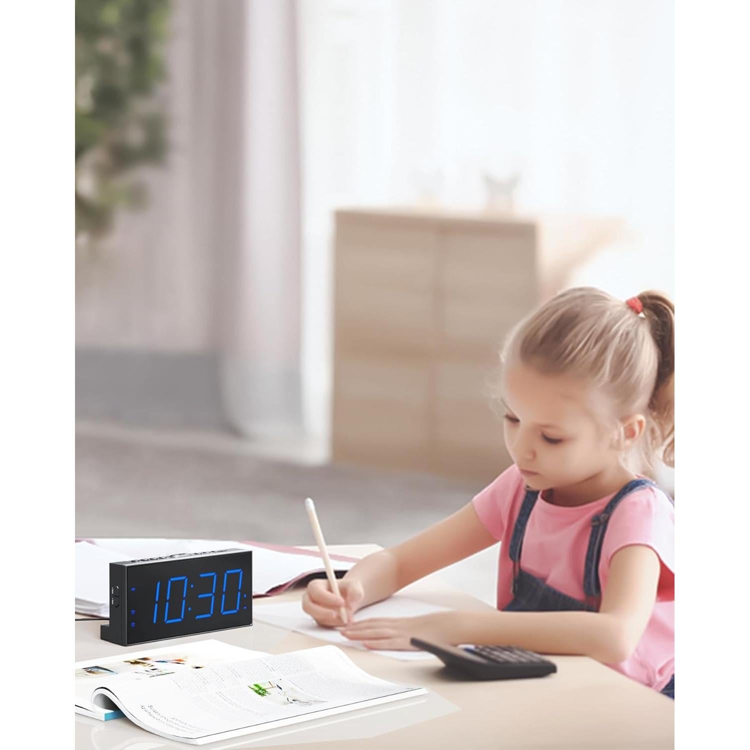 Reloj Despertador Roxicosly con Vibrador y Pantalla LED 19cm