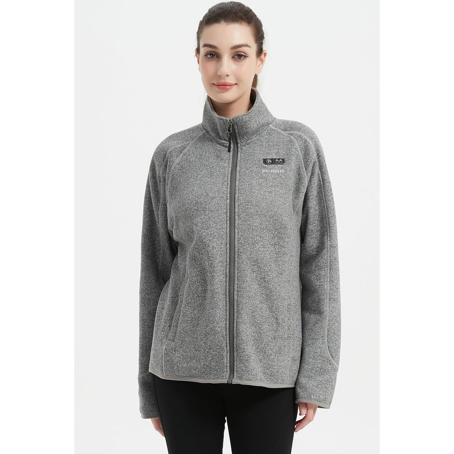 Chaqueta Térmica de Forro Polar PTAHDUS para Mujeres con 5 Zonas de Calor