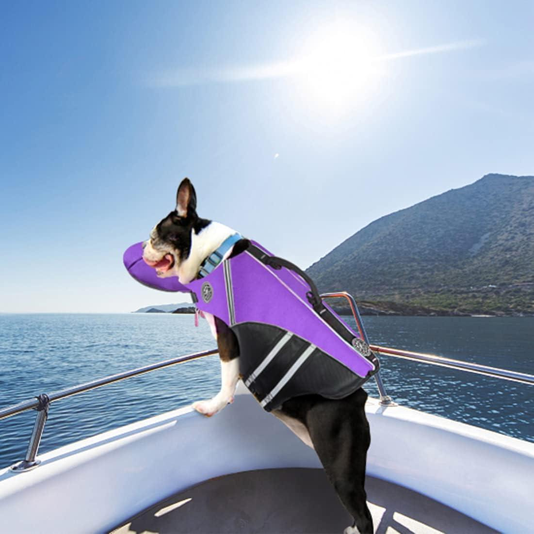 Chaleco Salvavidas para Perros Mklhgty M - Flotabilidad Alta