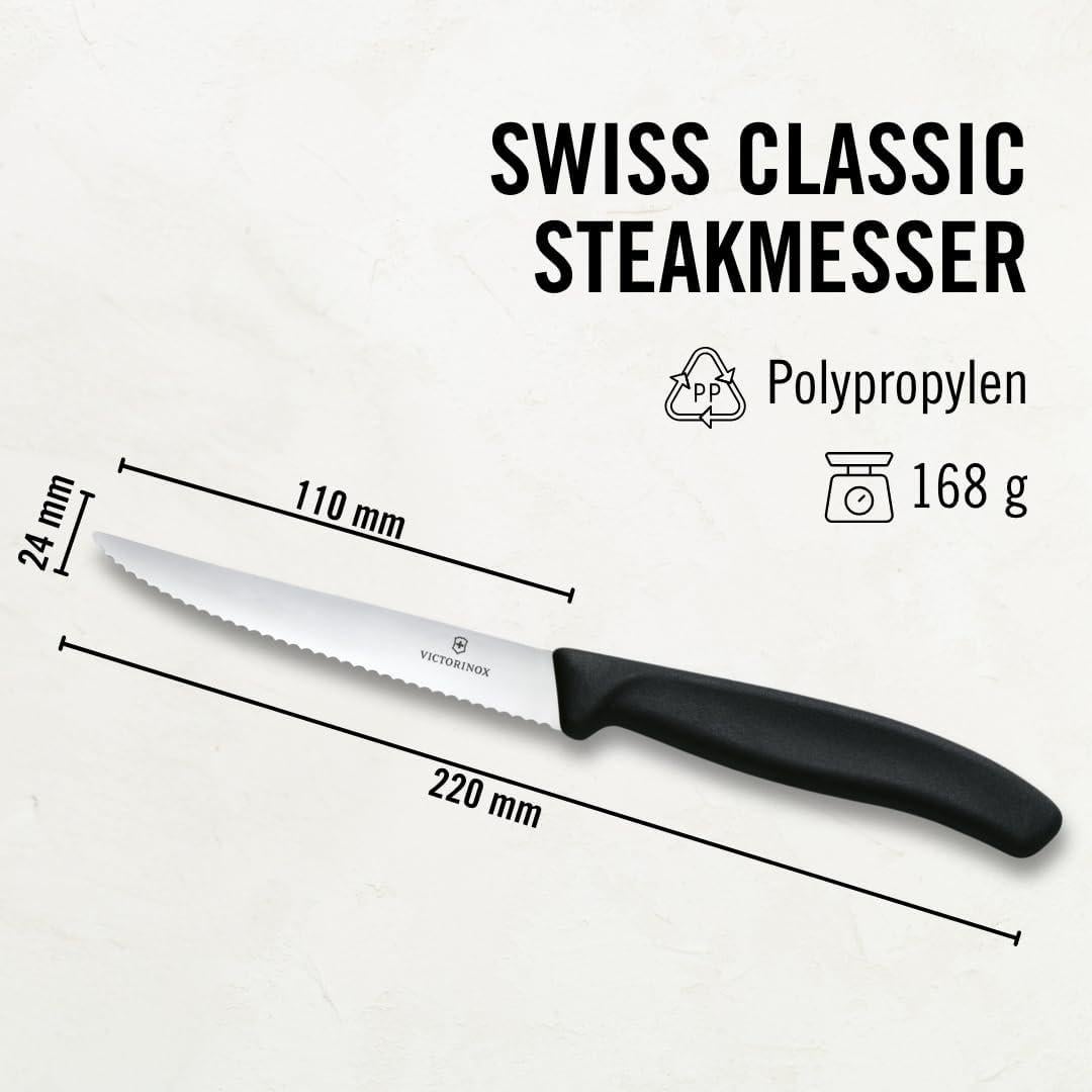 Juego de Cuchillos de Carne Victorinox Swiss Classic 6 Piezas