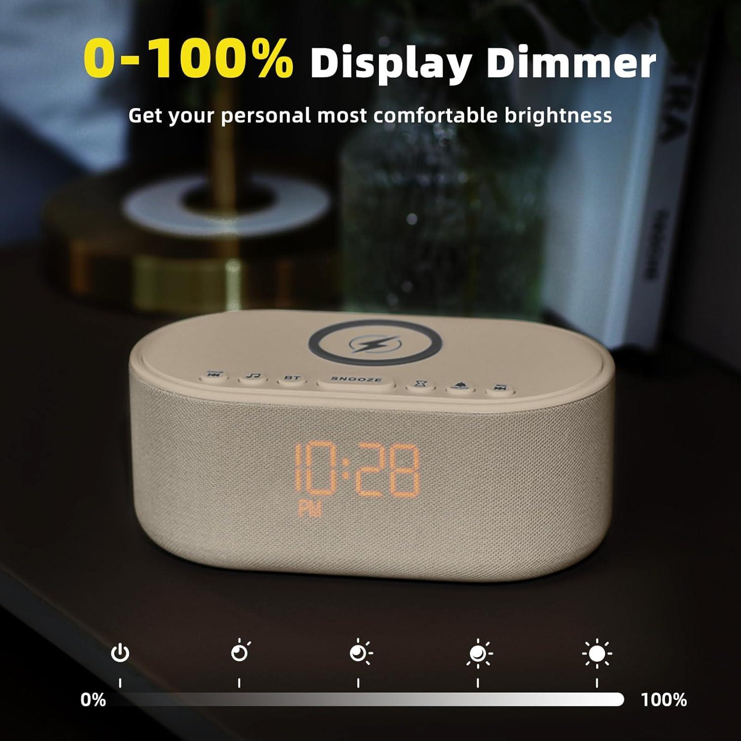 Reloj Despertador Odokee UE268S con Altavoz Bluetooth 10W