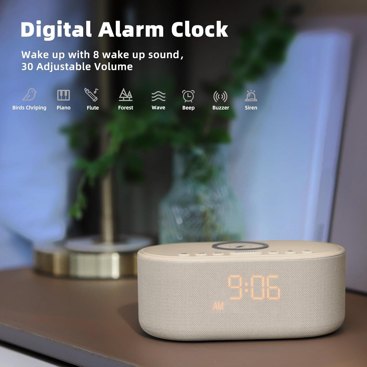 Reloj Despertador Odokee UE268S con Altavoz Bluetooth 10W