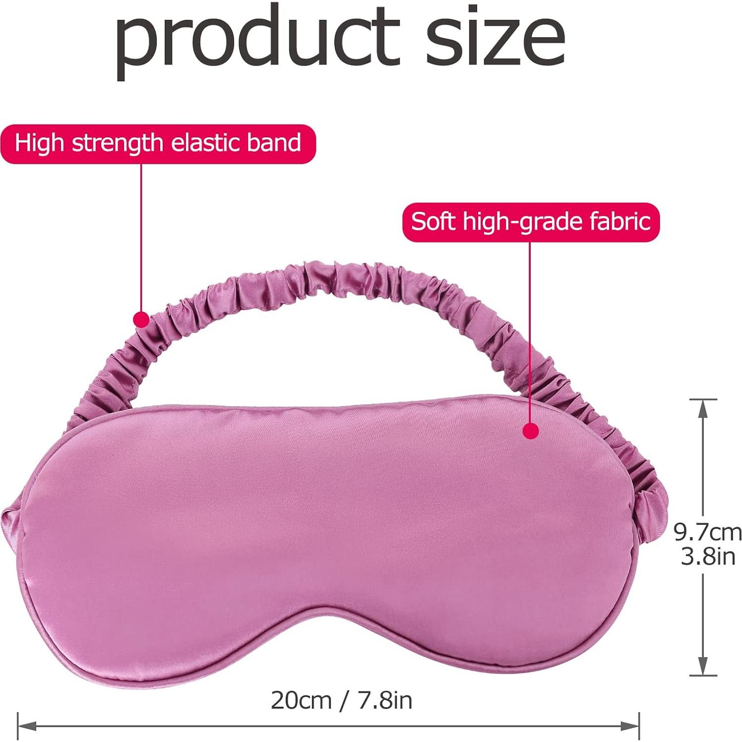 15 Máscaras de Sueño de Seda SDMOER - Bloqueo de Luz Ajustable