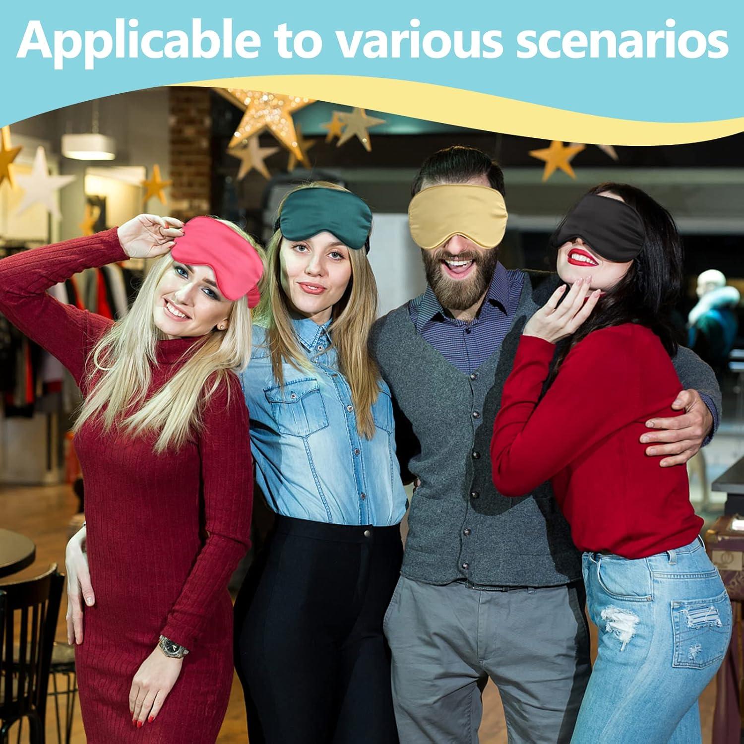 15 Máscaras de Sueño de Seda SDMOER - Bloqueo de Luz Ajustable