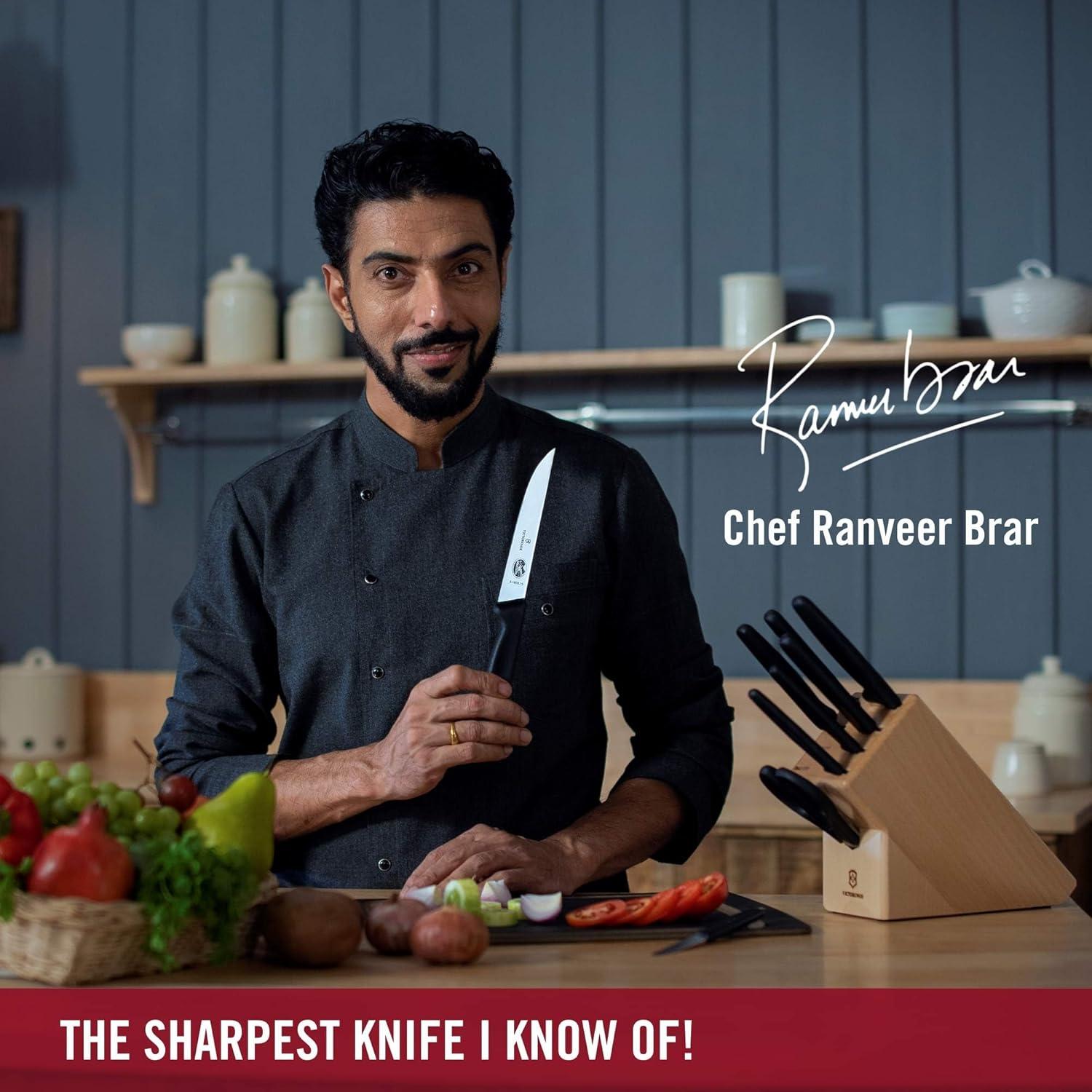 Cuchillo de Chef Victorinox Fibrox Pro 20 cm Acero Inoxidable