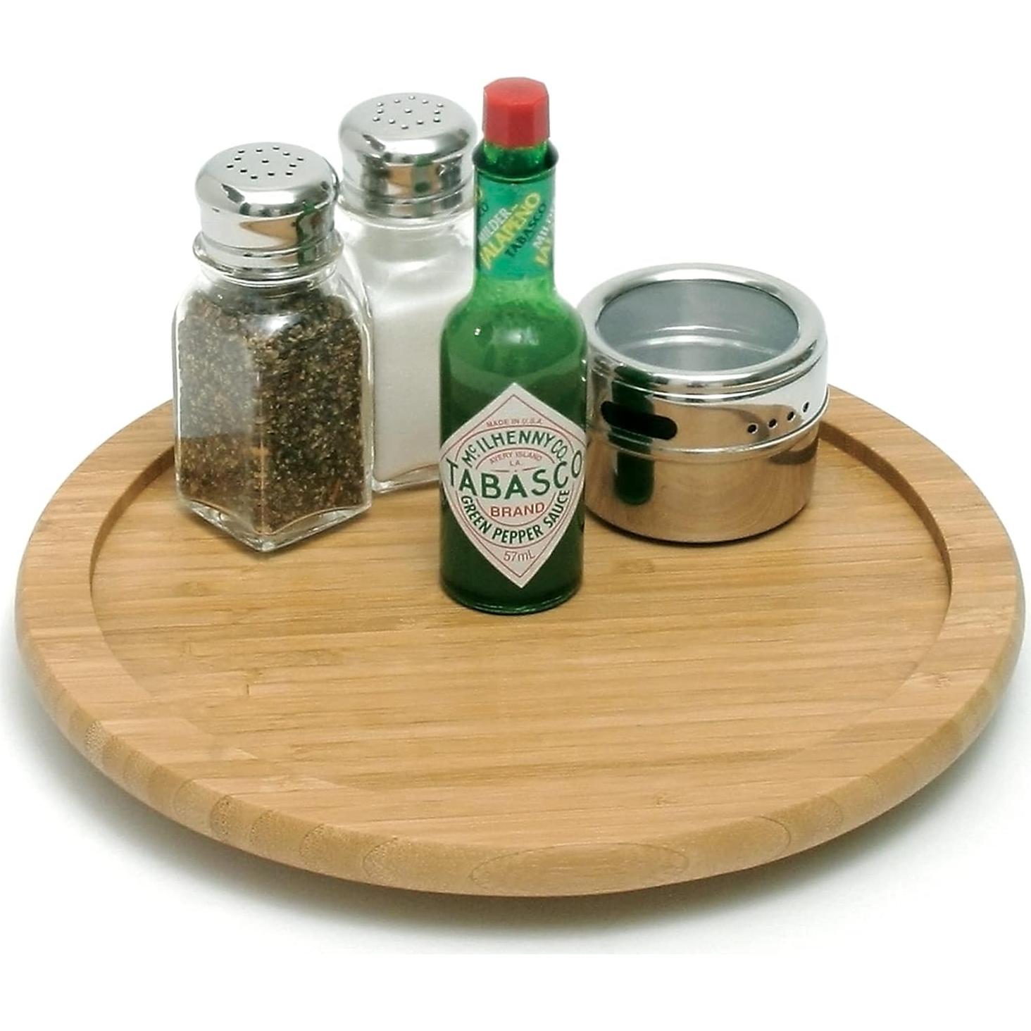 Plato Giratorio de Madera de Bambú Lipper International 26 cm