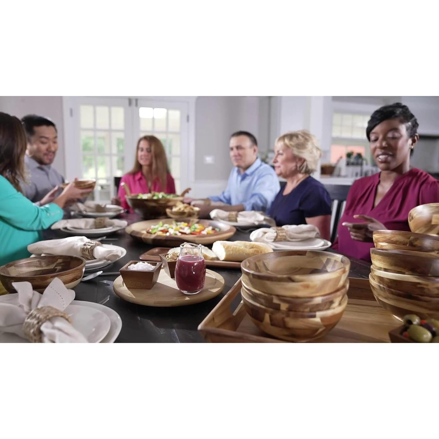 Plato Giratorio de Madera de Bambú Lipper International 26 cm