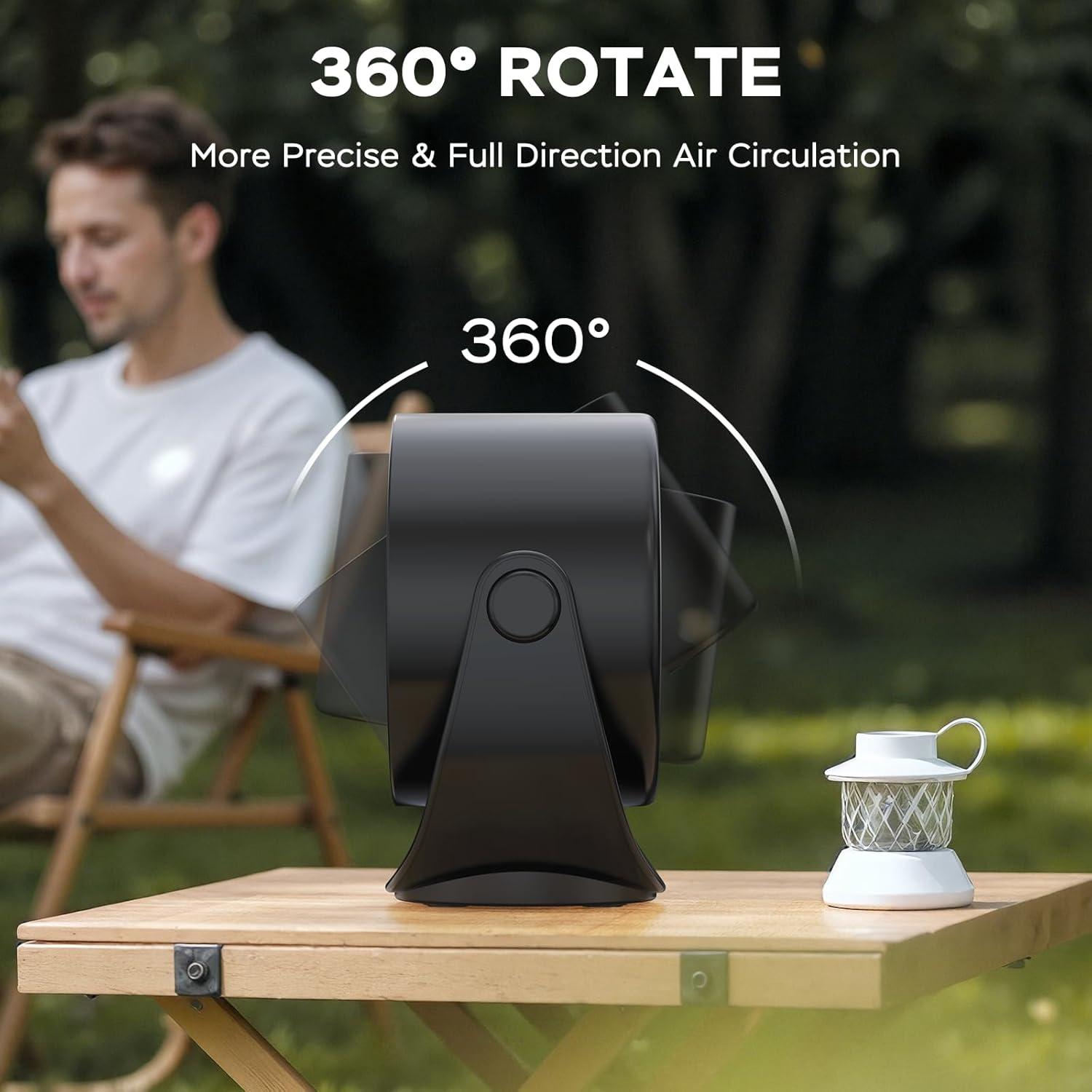 Ventilador de Escritorio Portátil MORECORE A229 5 Velocidades 4000mAh