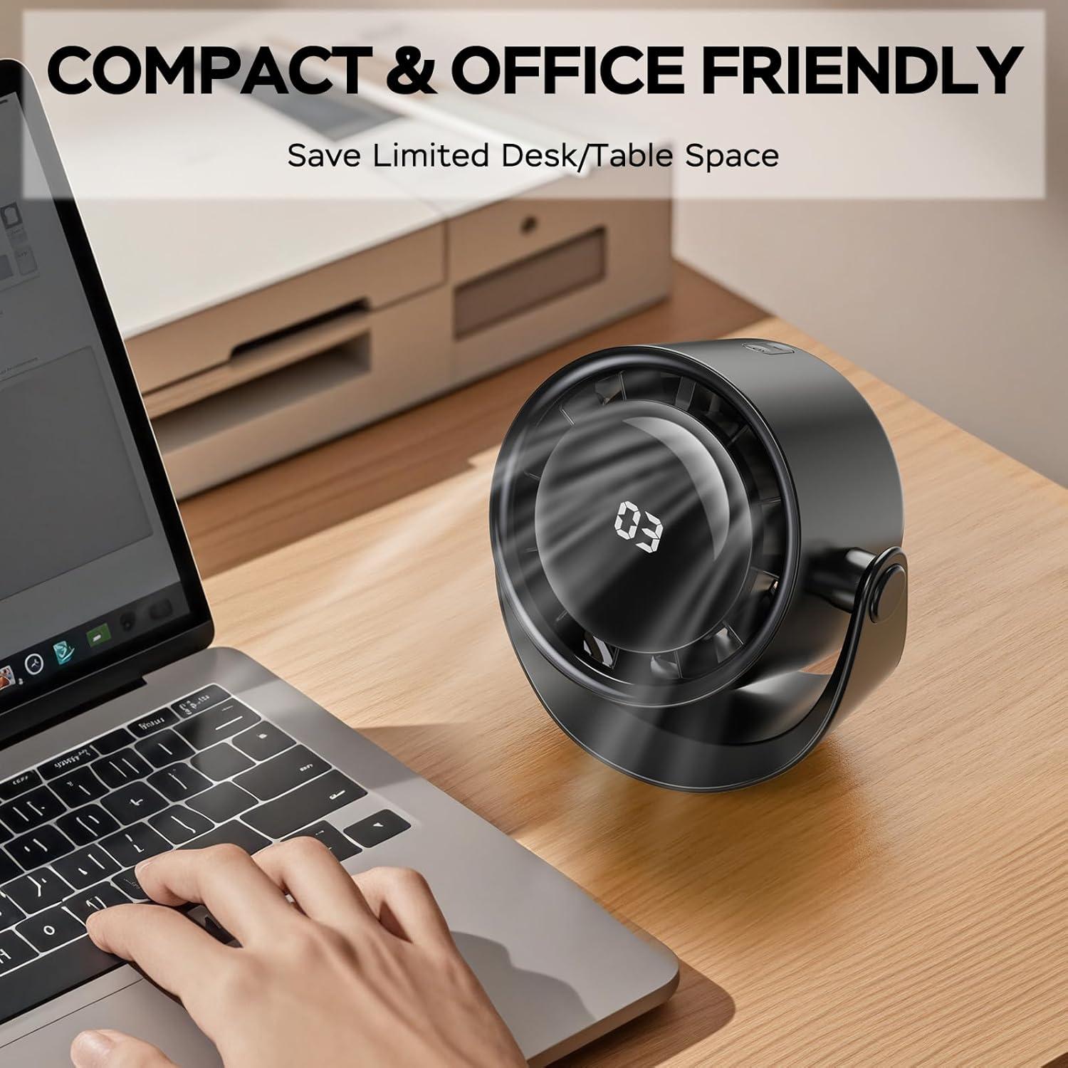 Ventilador de Escritorio Portátil MORECORE A229 5 Velocidades 4000mAh