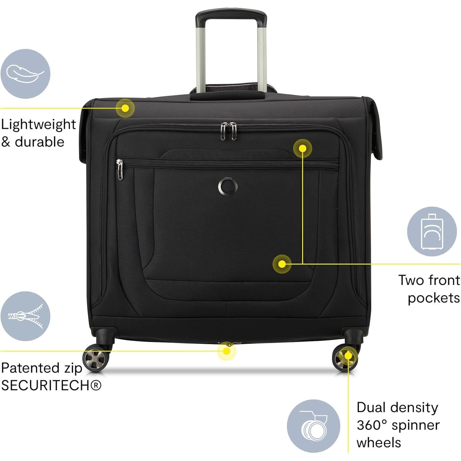 Bolsa de Ropa Rodante Delsey Paris Helium DLX 76L Negra