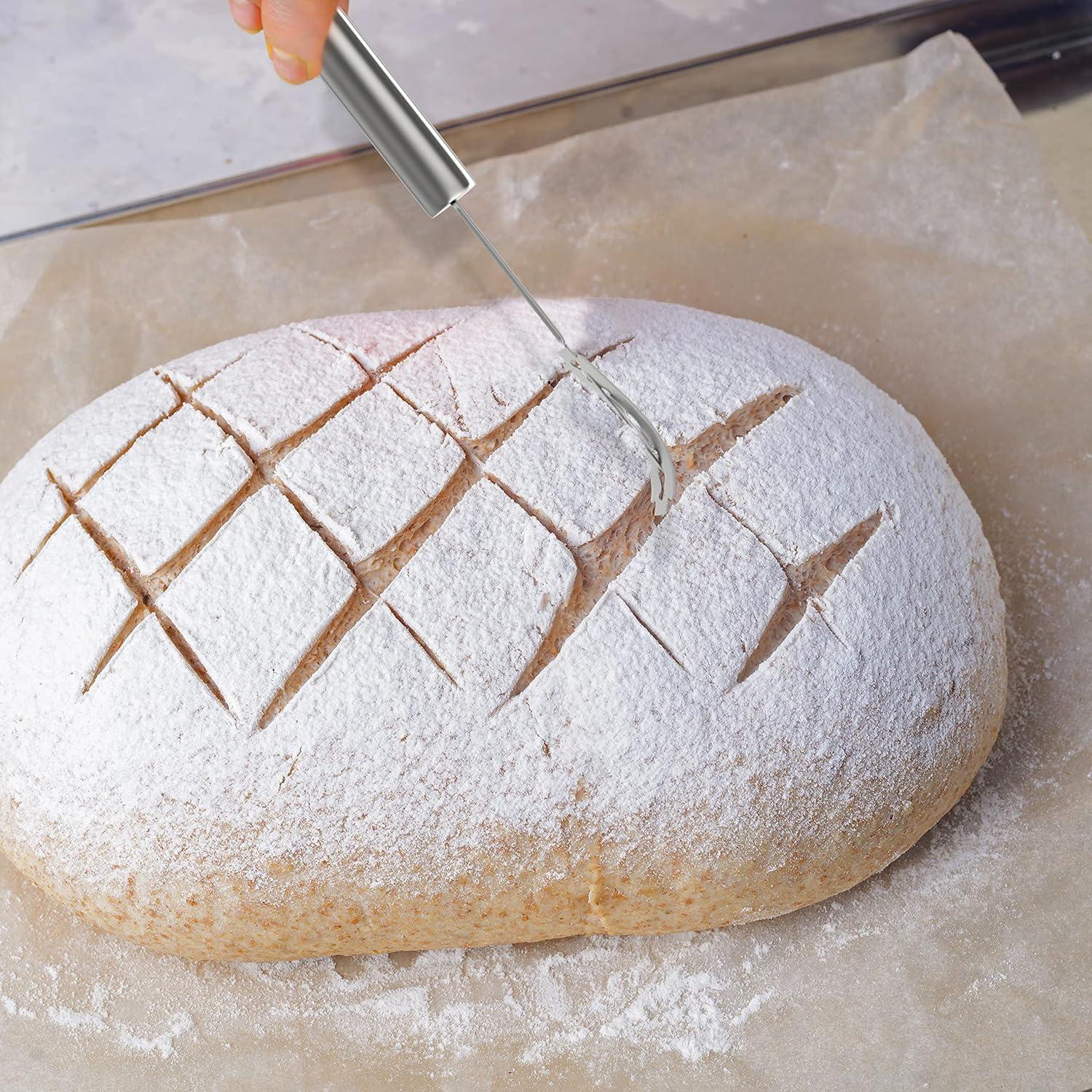 Cortador de Pan RICCLE con 15 Cuchillas y Funda de Cuero