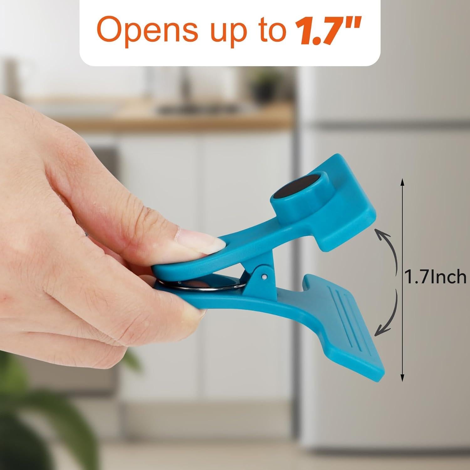 Clips Magnéticos TACGEA para Alimentos - 8 Piezas Multicolor