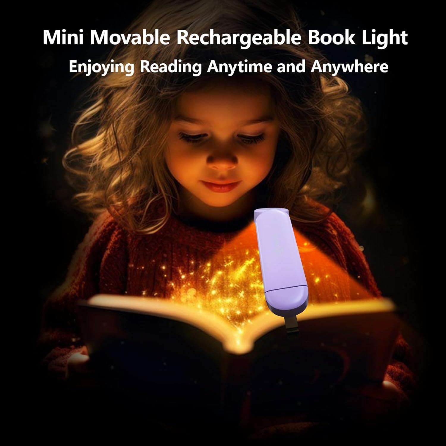 Luz de Libro Recargable VAVOFO KM-6776 6 Modos LED Ámbar