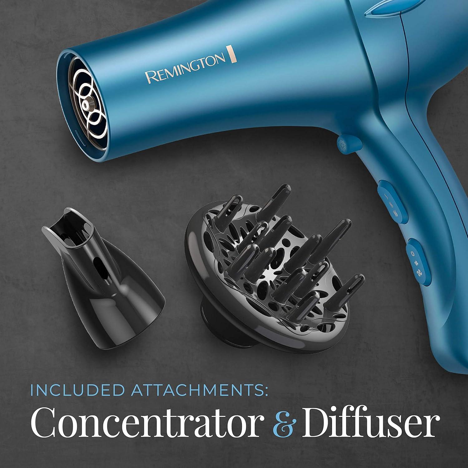 Secador de Pelo Profesional Remington Pro D2042 Cerámica Titanio Azul