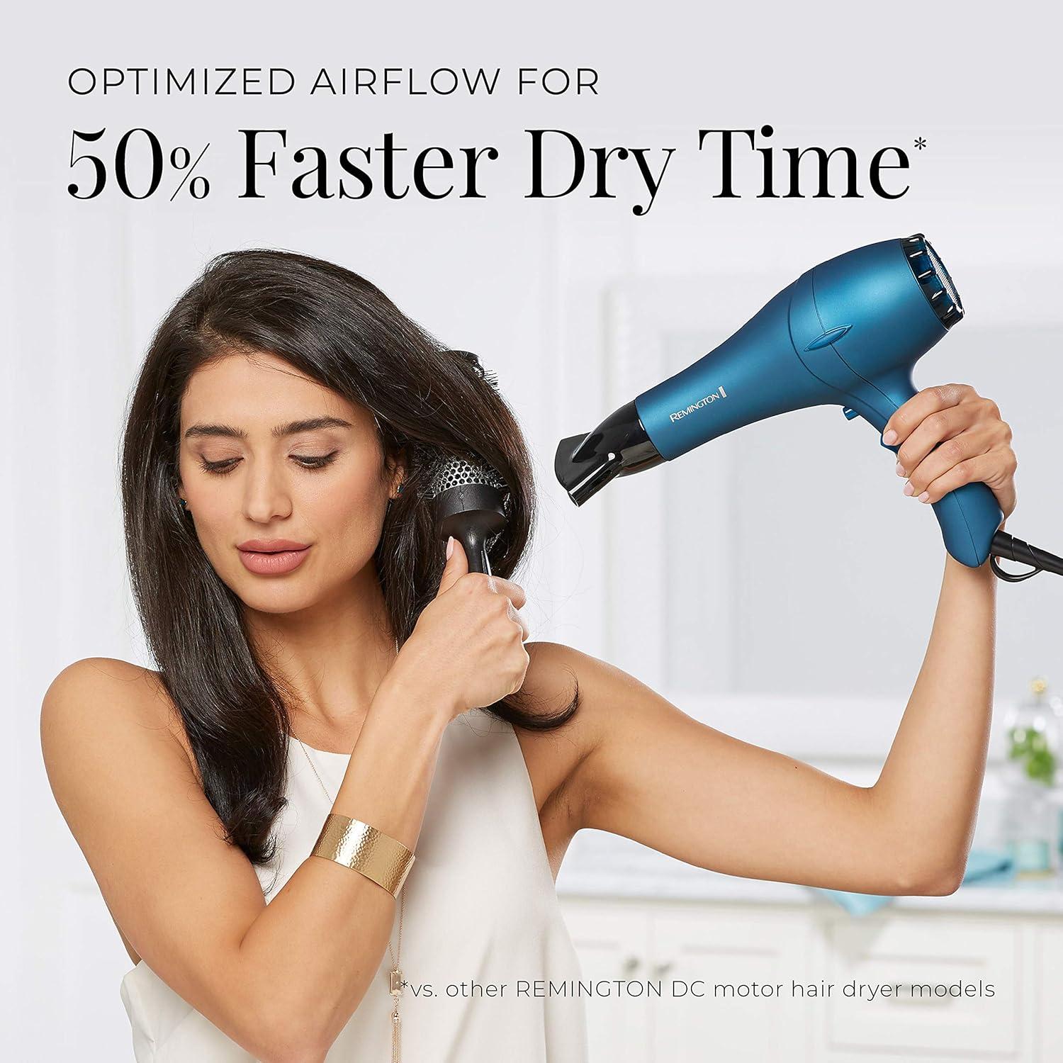 Secador de Pelo Profesional Remington Pro D2042 Cerámica Titanio Azul