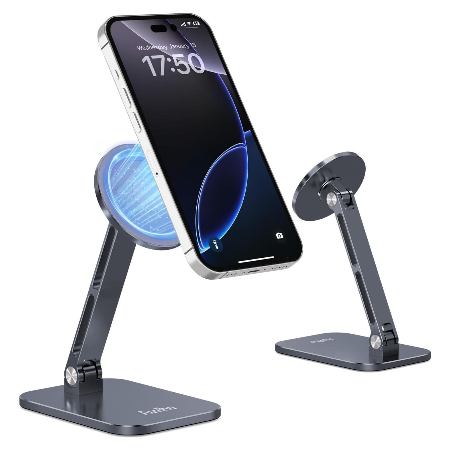 Soporte Magnético Ajustable Aoviho para Teléfono Gris