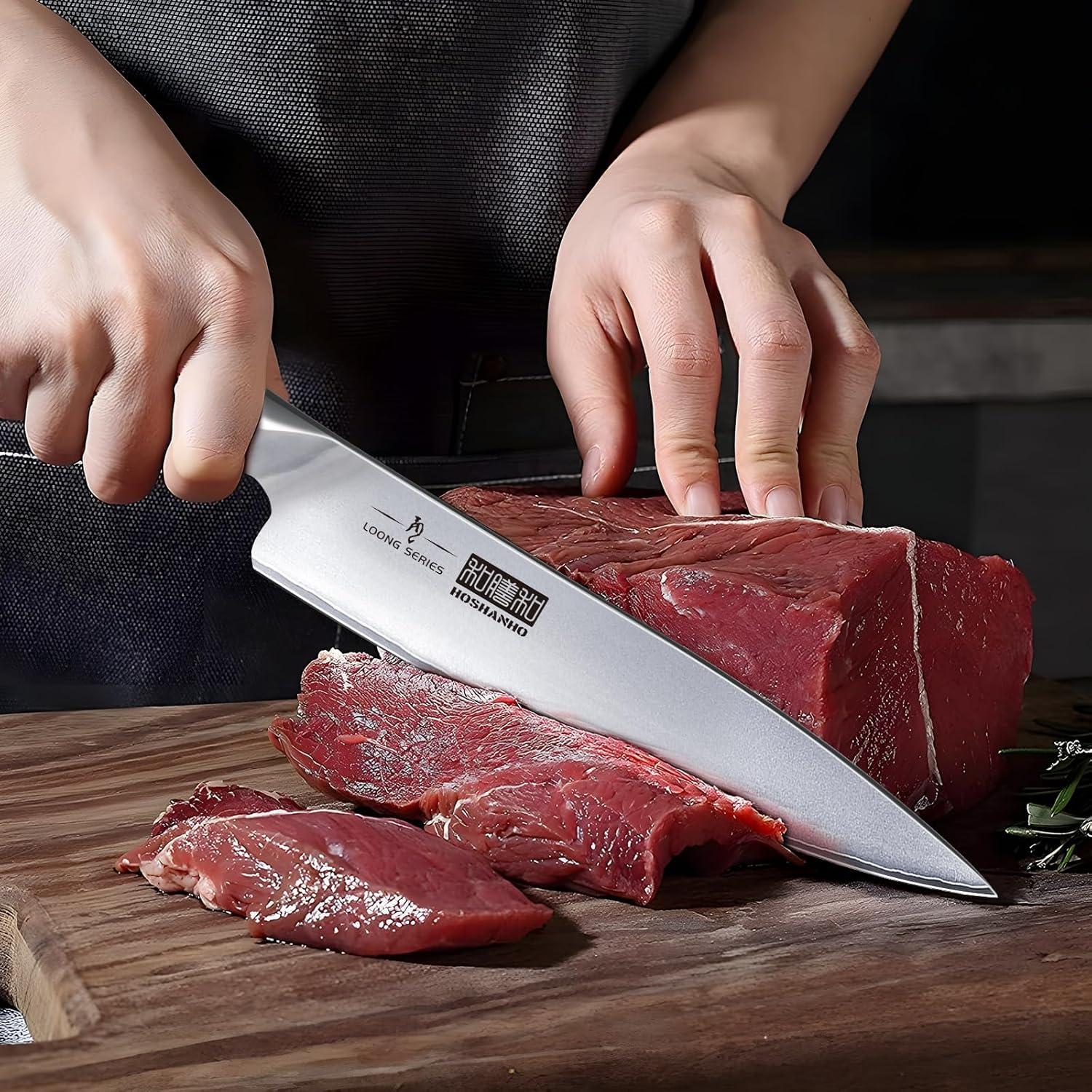 Juego de cuchillos HOSHANHO 8 piezas acero japonés ultra afilados