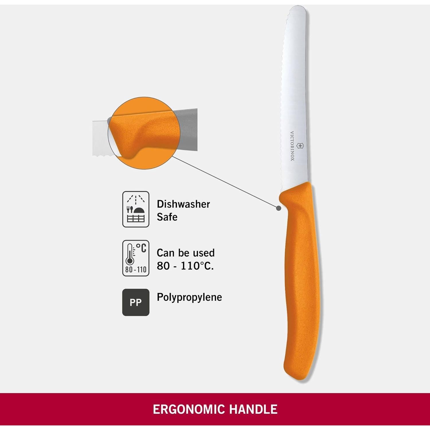 Cuchillo Suizo Victorinox Classic Naranja 11.43 cm Hoja Serrada