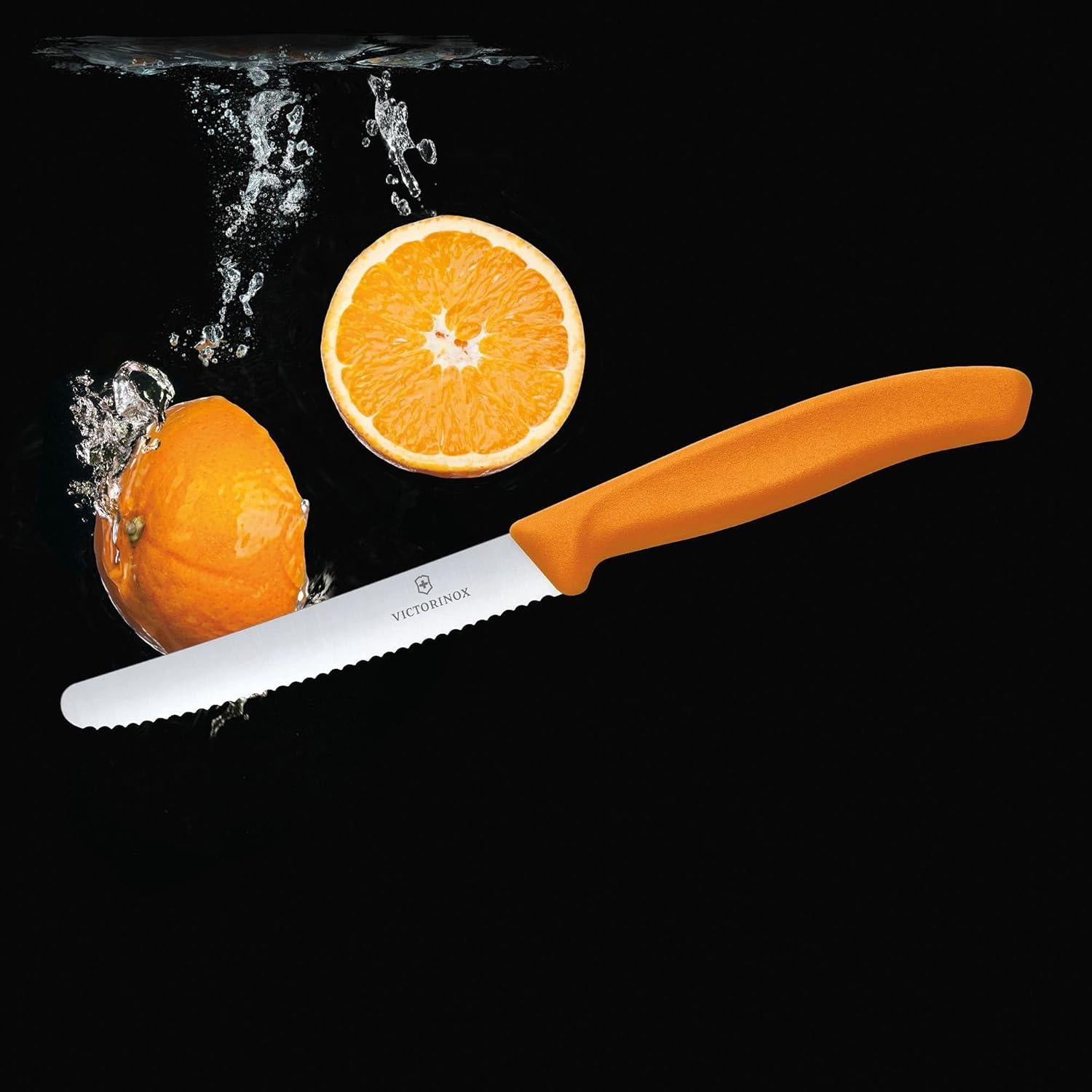Cuchillo Suizo Victorinox Classic Naranja 11.43 cm Hoja Serrada