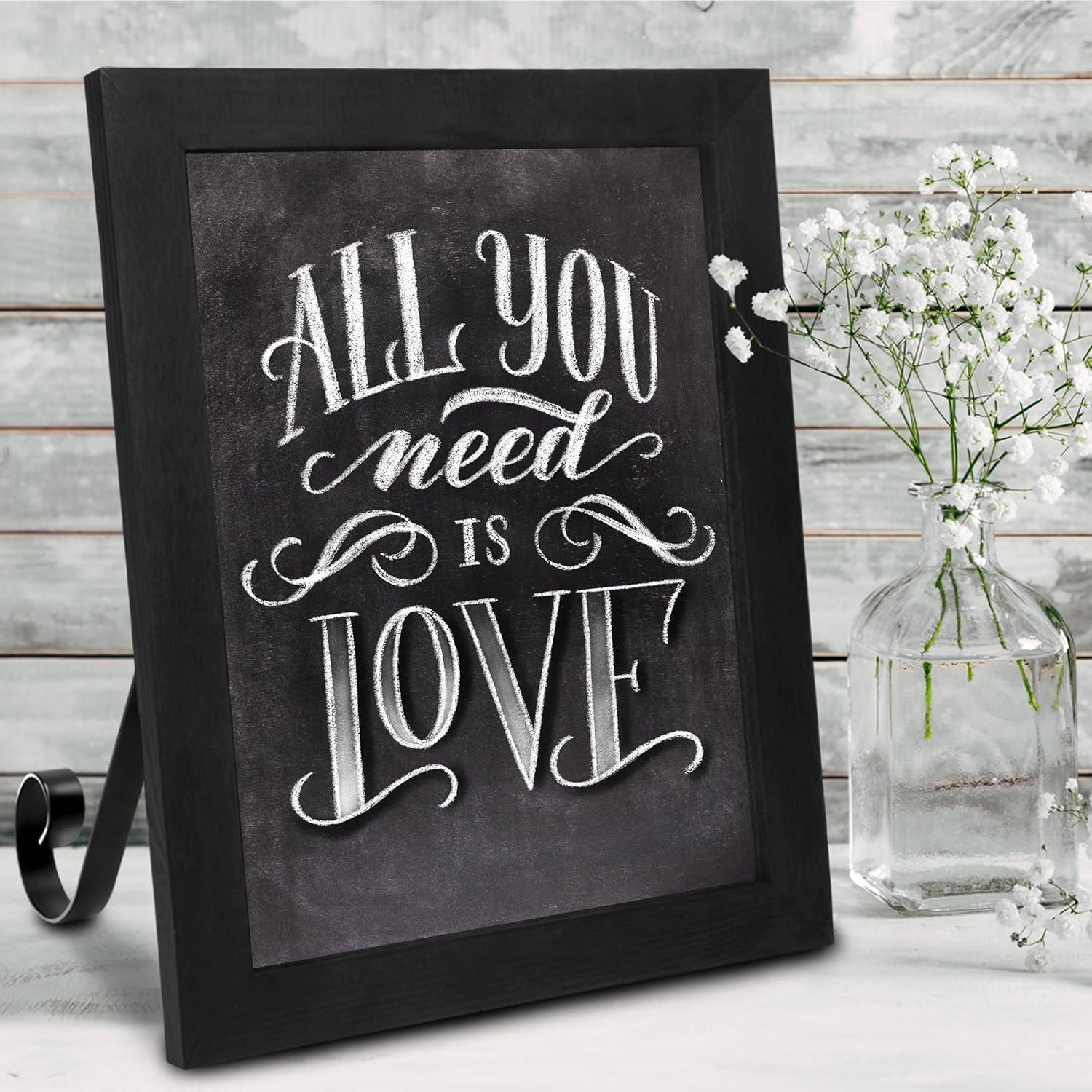 Cartel de Pizarra Negra Colgante TenXVI Designs 29x36 cm