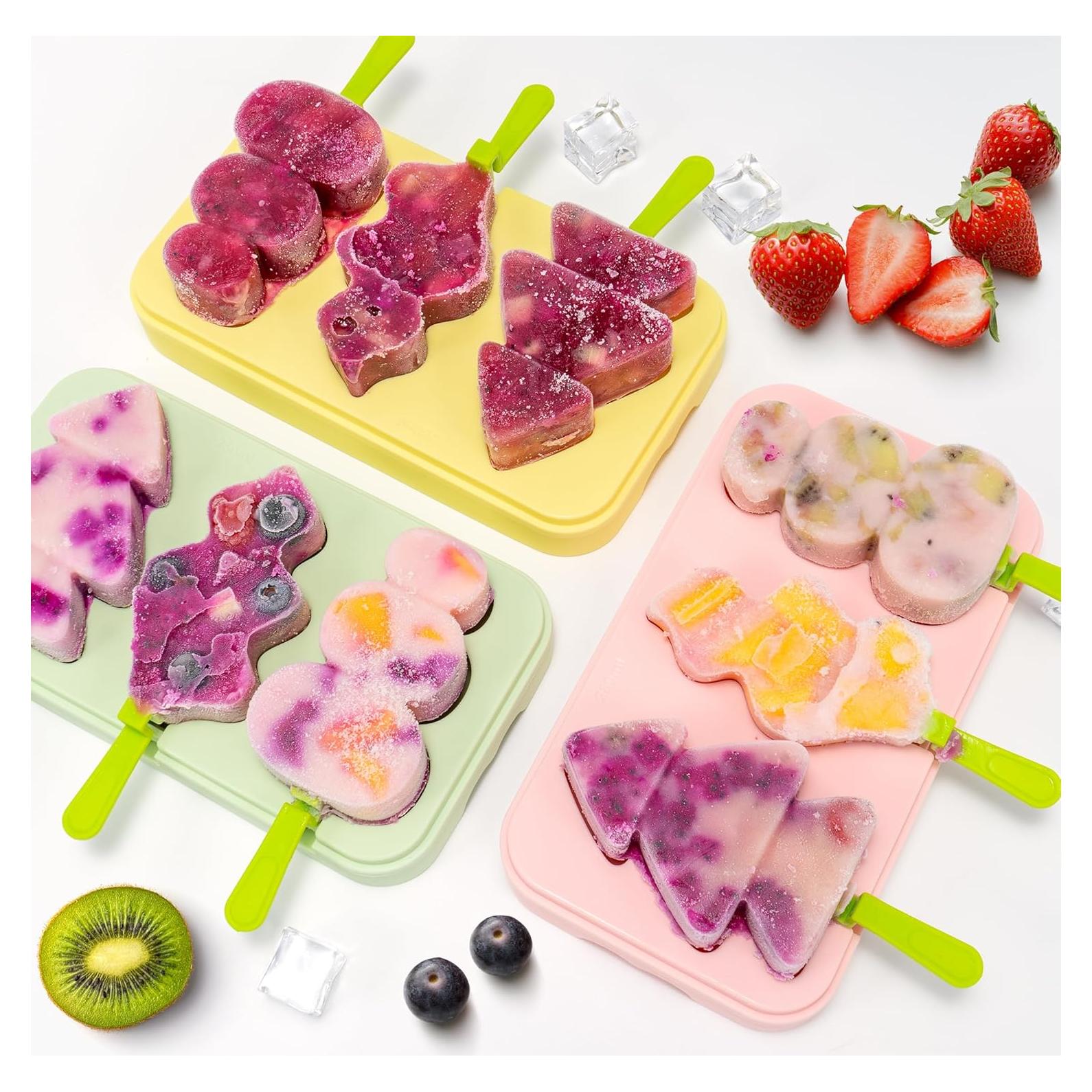 Moldes de Paletas Li & Zhao de Silicona Verde para Niños