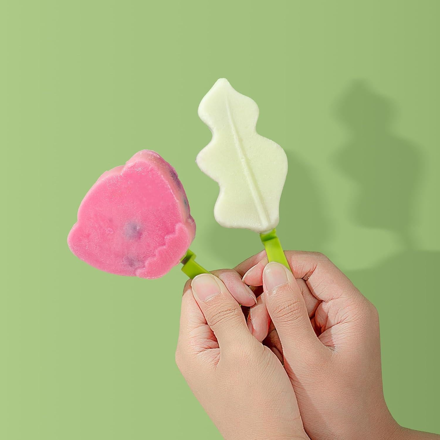 Moldes de Paletas Li & Zhao de Silicona Verde para Niños