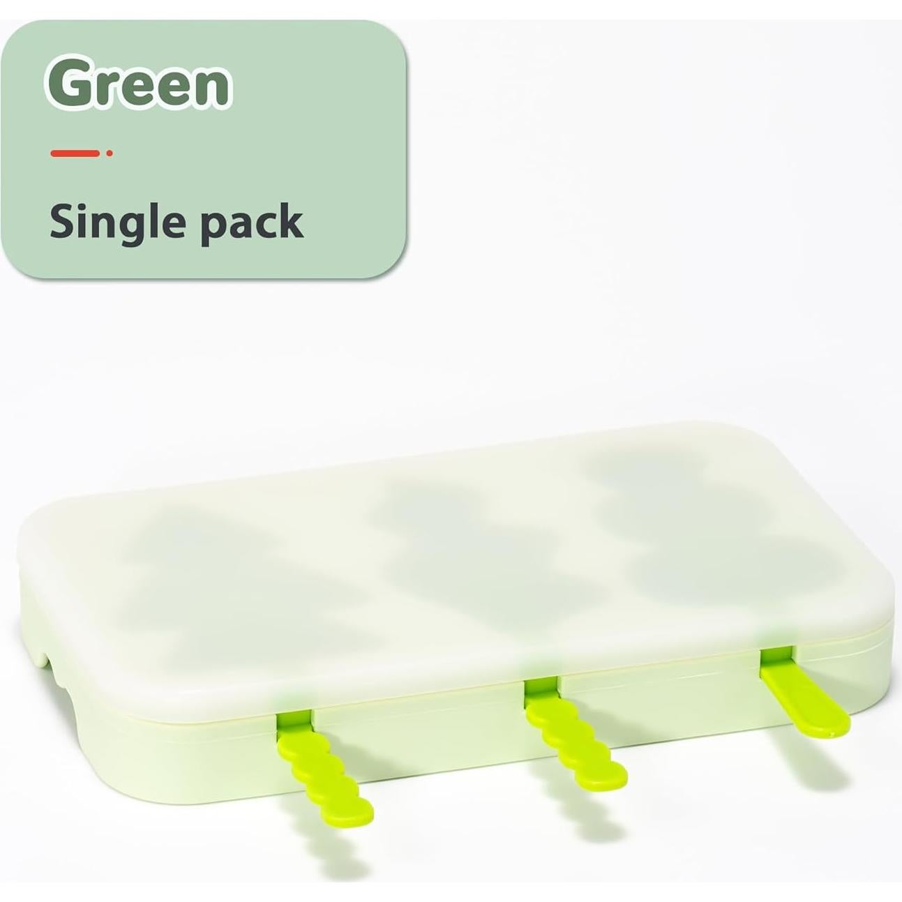 Moldes de Paletas Li & Zhao de Silicona Verde para Niños