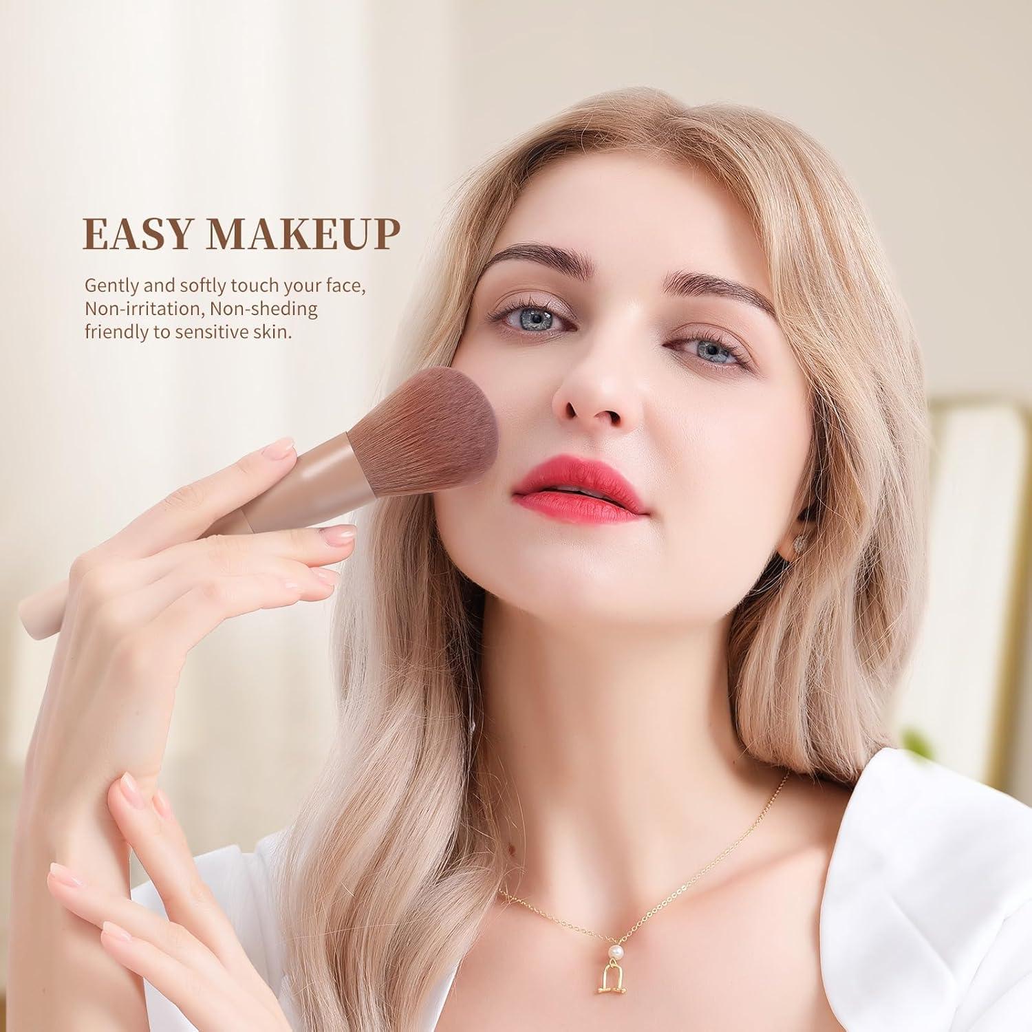 Set de Pinceles de Maquillaje DUcare 14 Piezas con Esponjas