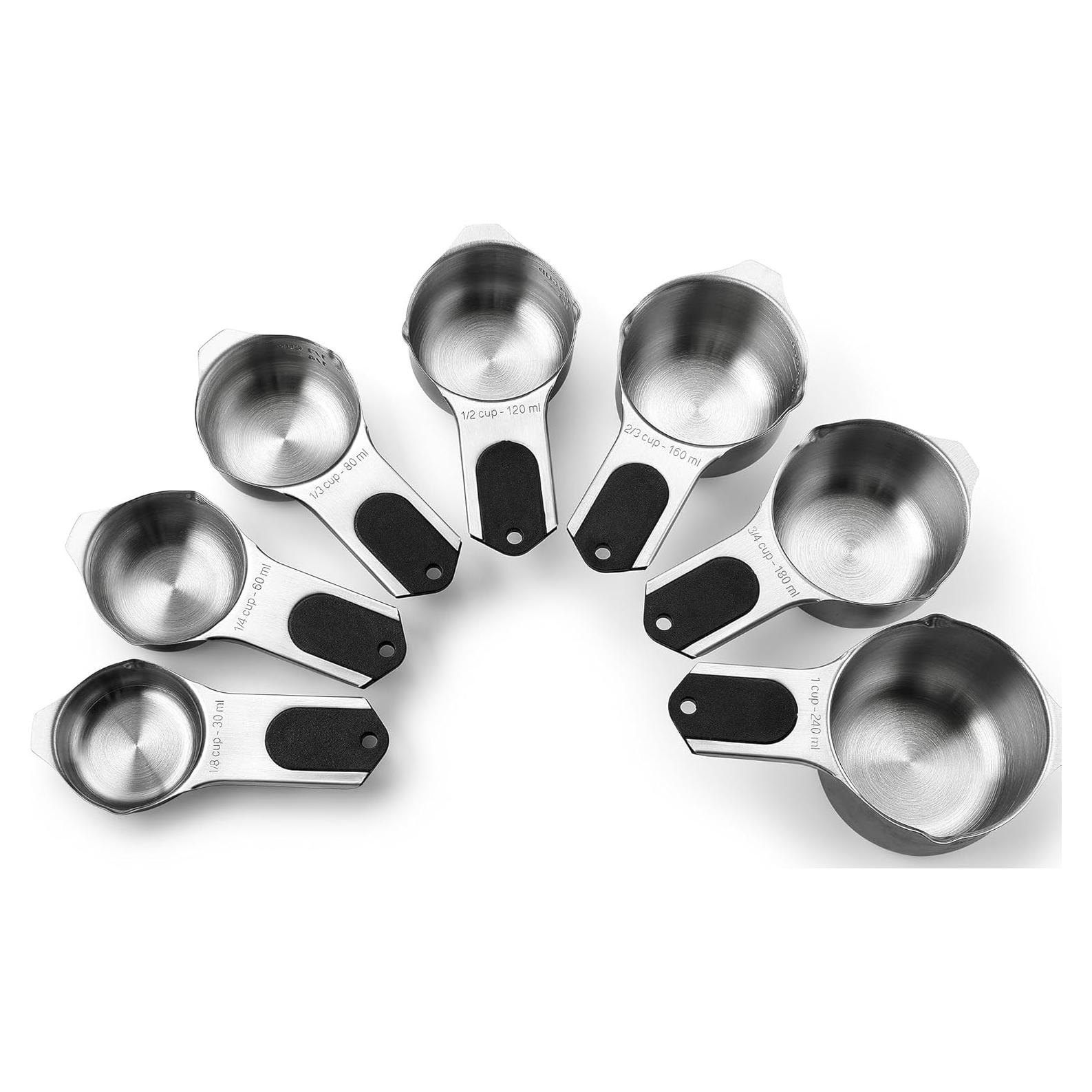 Tazas de Medir Magnéticas Spring Chef - Acero Inoxidable, 7 Piezas