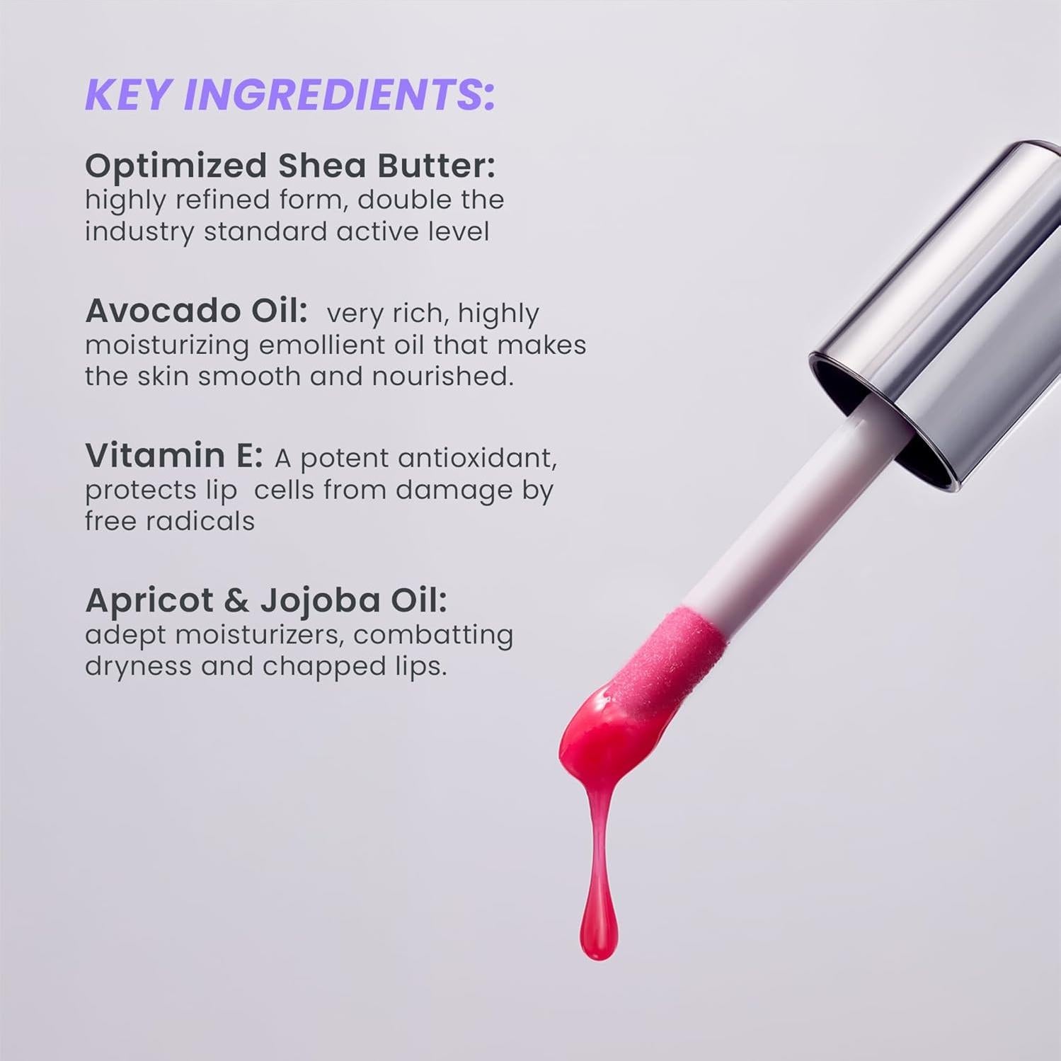 Suero Labial Hidratante Wonderskin Lip Rehab Tinte Rojo Amour