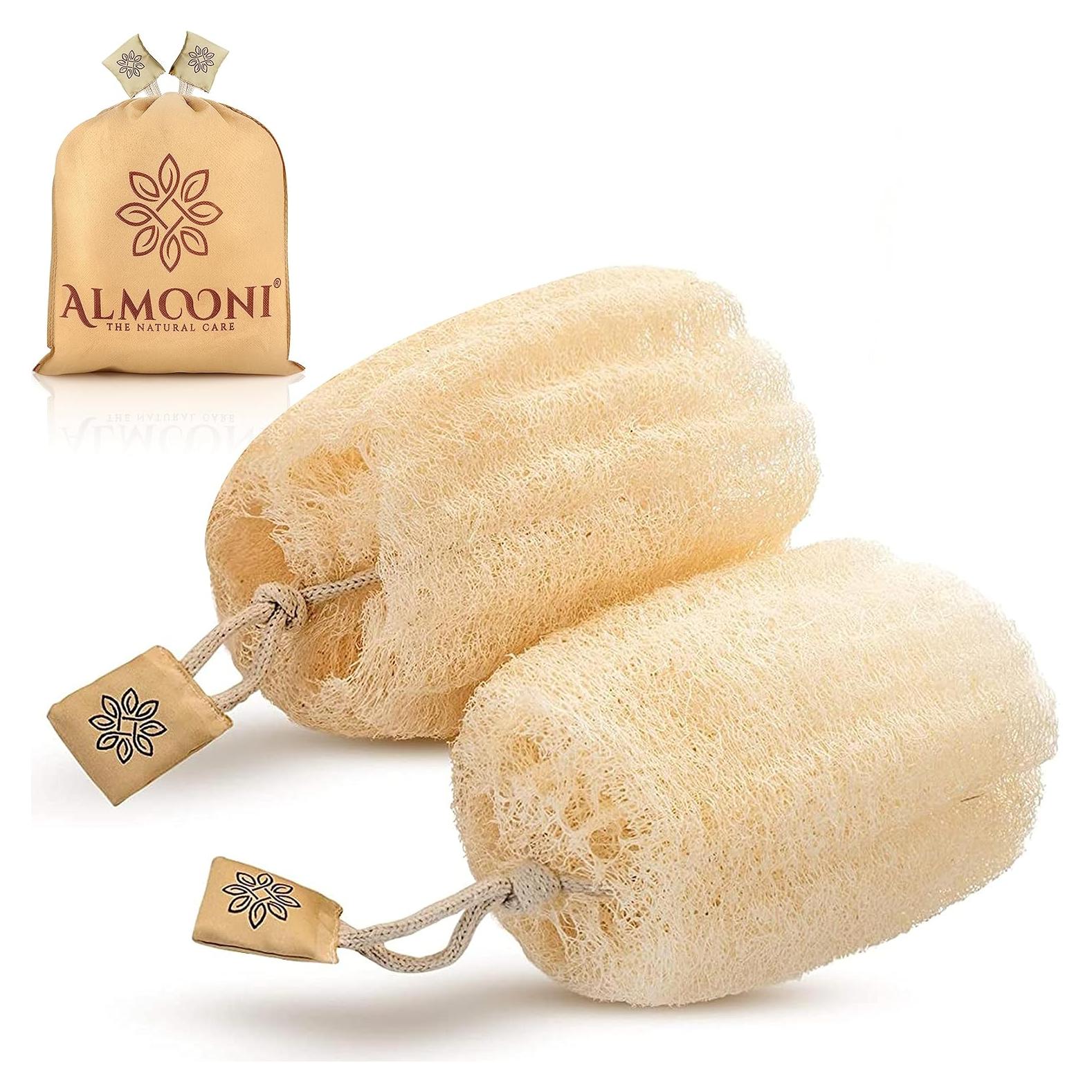 Esponja de Lufa Egipcia Natural Almooni - Paquete de 3 Unidades