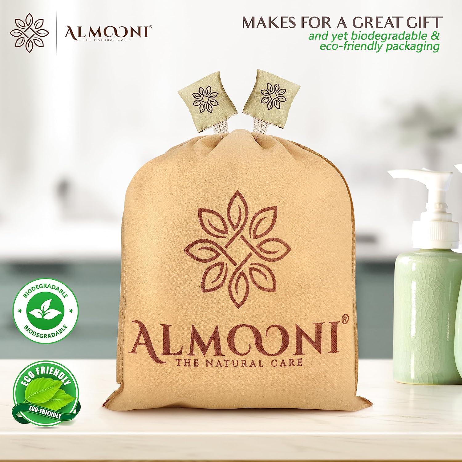 Esponja de Lufa Egipcia Natural Almooni - Paquete de 3 Unidades