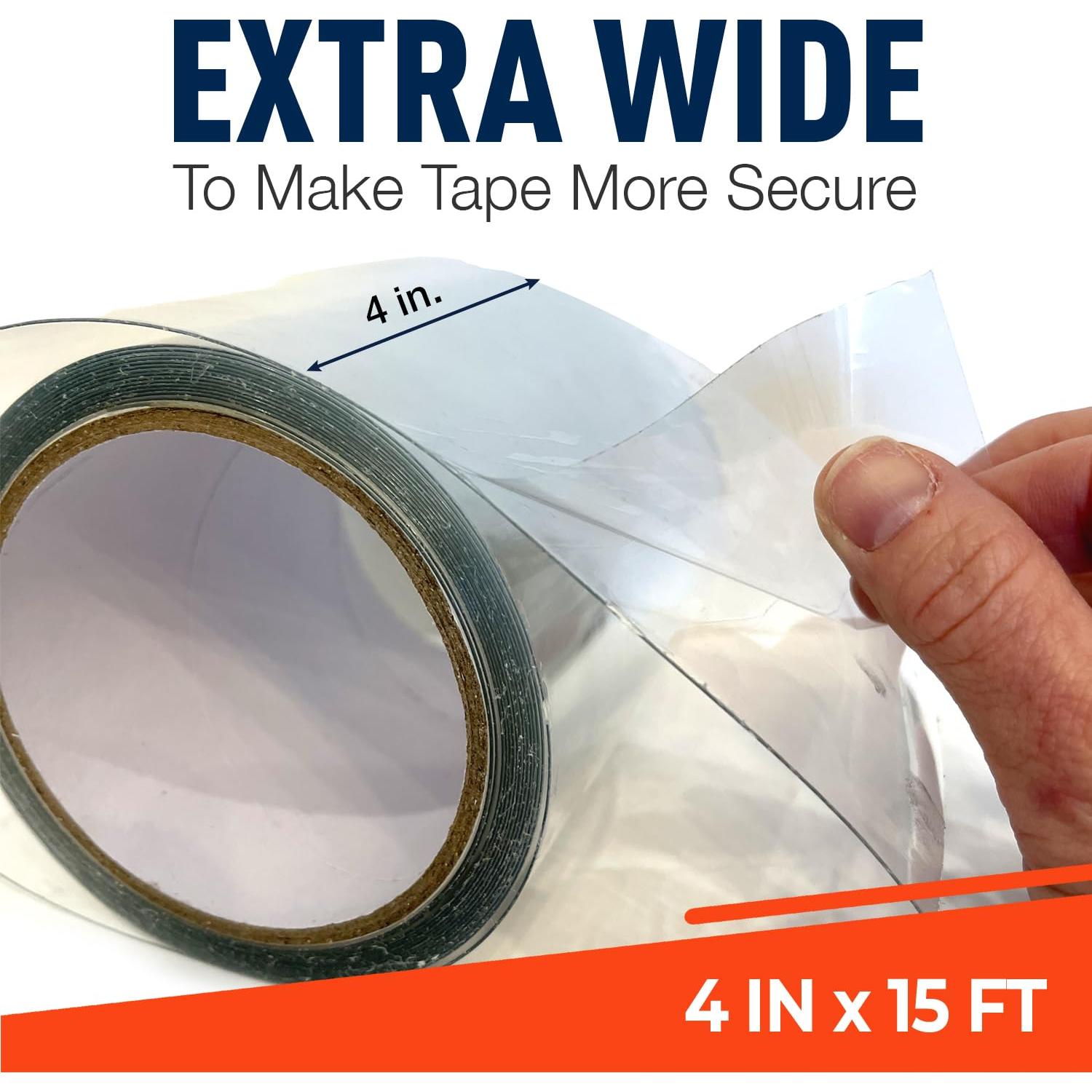 Cinta Impermeable Firebelly Outfitters 4.57m x 10.16cm Transparente