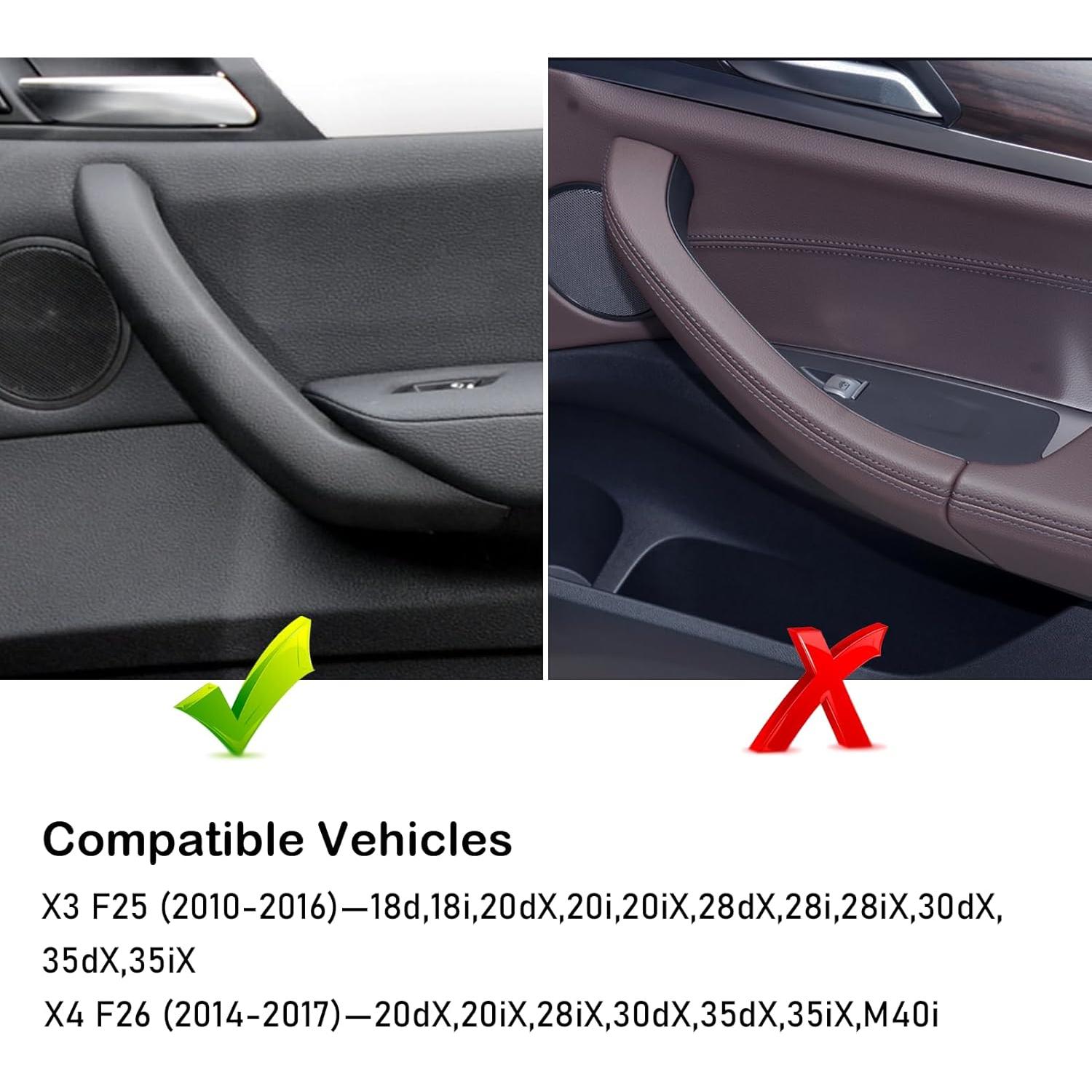 Cubiertas de Manijas de Puerta Jaronx para BMW X3 F25/X4 F26 Beige