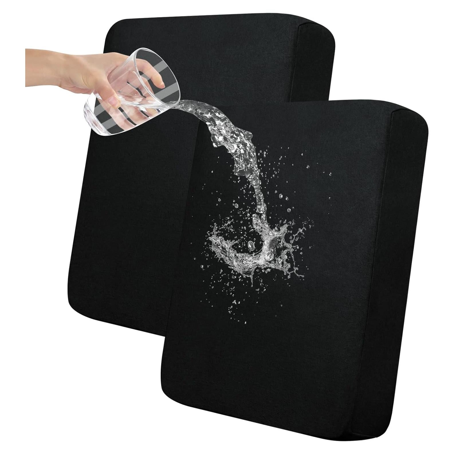 Funda de Cojín Easy-Going 2 Piezas Impermeable Negra