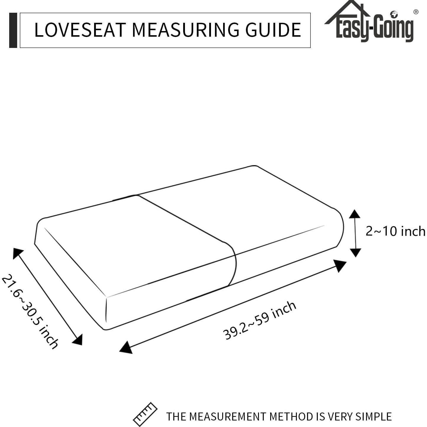 Funda de Cojín Easy-Going 2 Piezas Impermeable Negra
