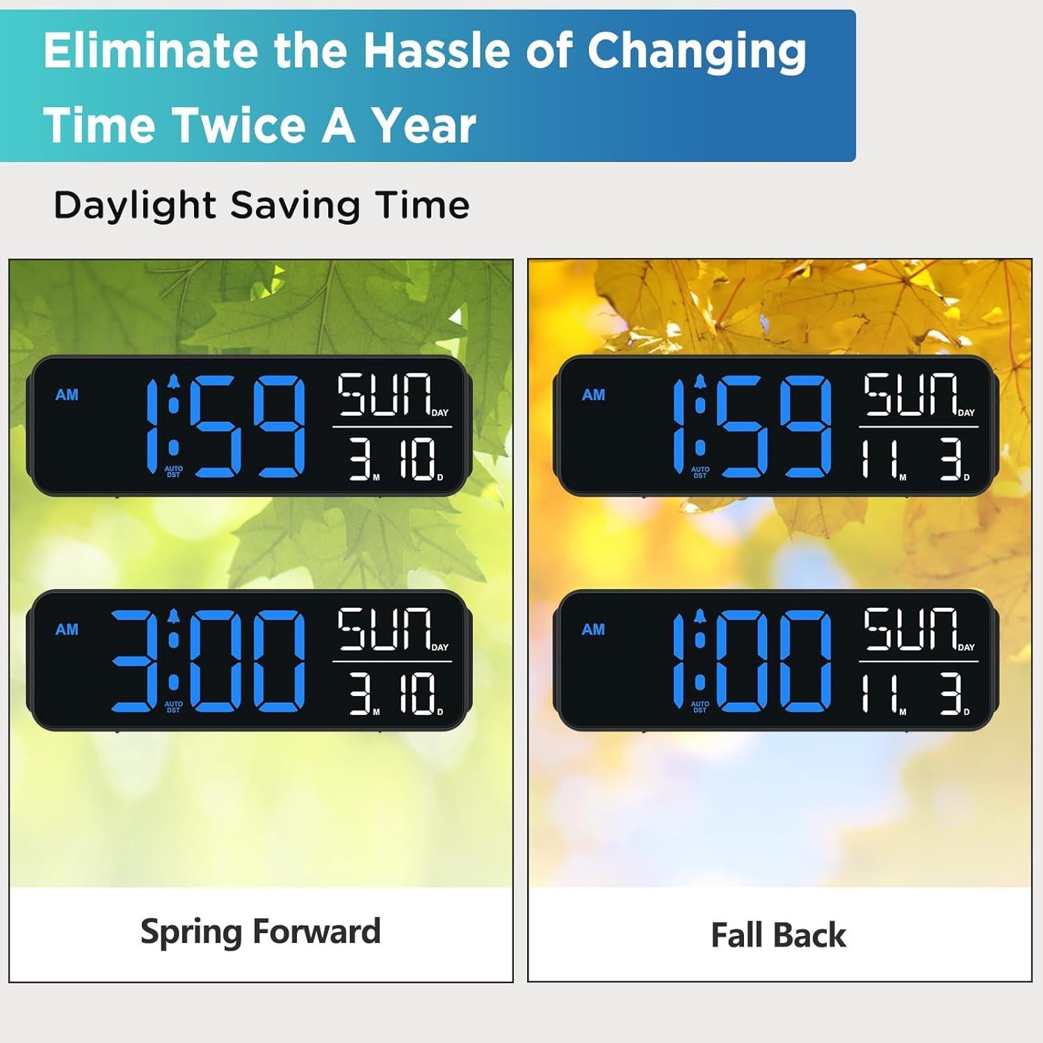 Reloj Despertador Digital Peakeep MHP6060 con USB y Alarma