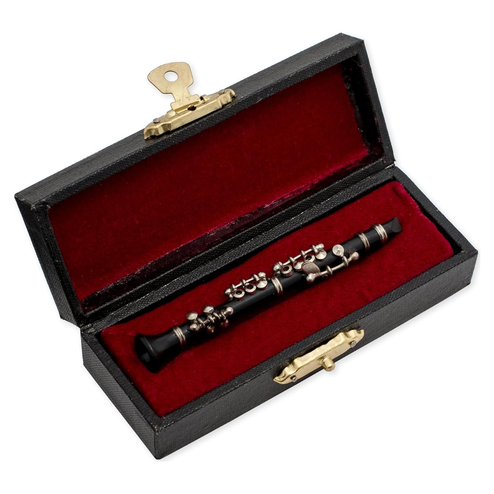 Réplica Miniatura Clarinete Negro Broadway 7,62 cm con Estuche