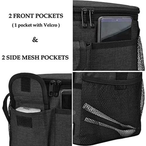 Bolsa de Almuerzo Aislada Tirrinia Negra 7.8L para Adultos