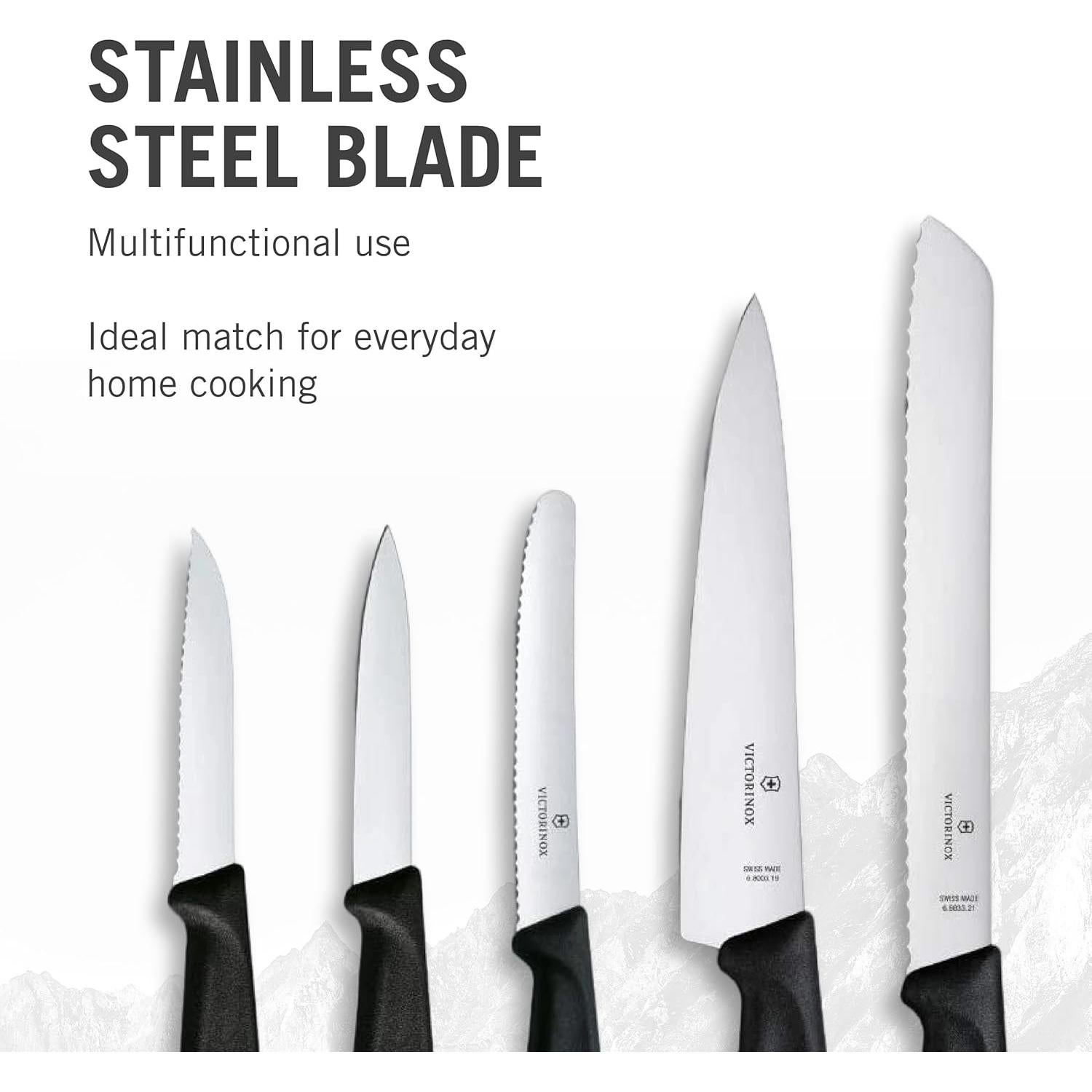 Juego de Cocina Victorinox Swiss Classic 5 Piezas - Cuchillos de Acero Inoxidable