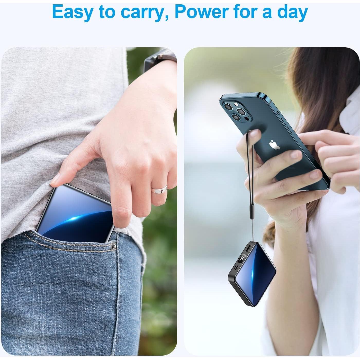 Cargador Portátil 12000mAh Shenzhen M12 Carga Rápida 22.5W