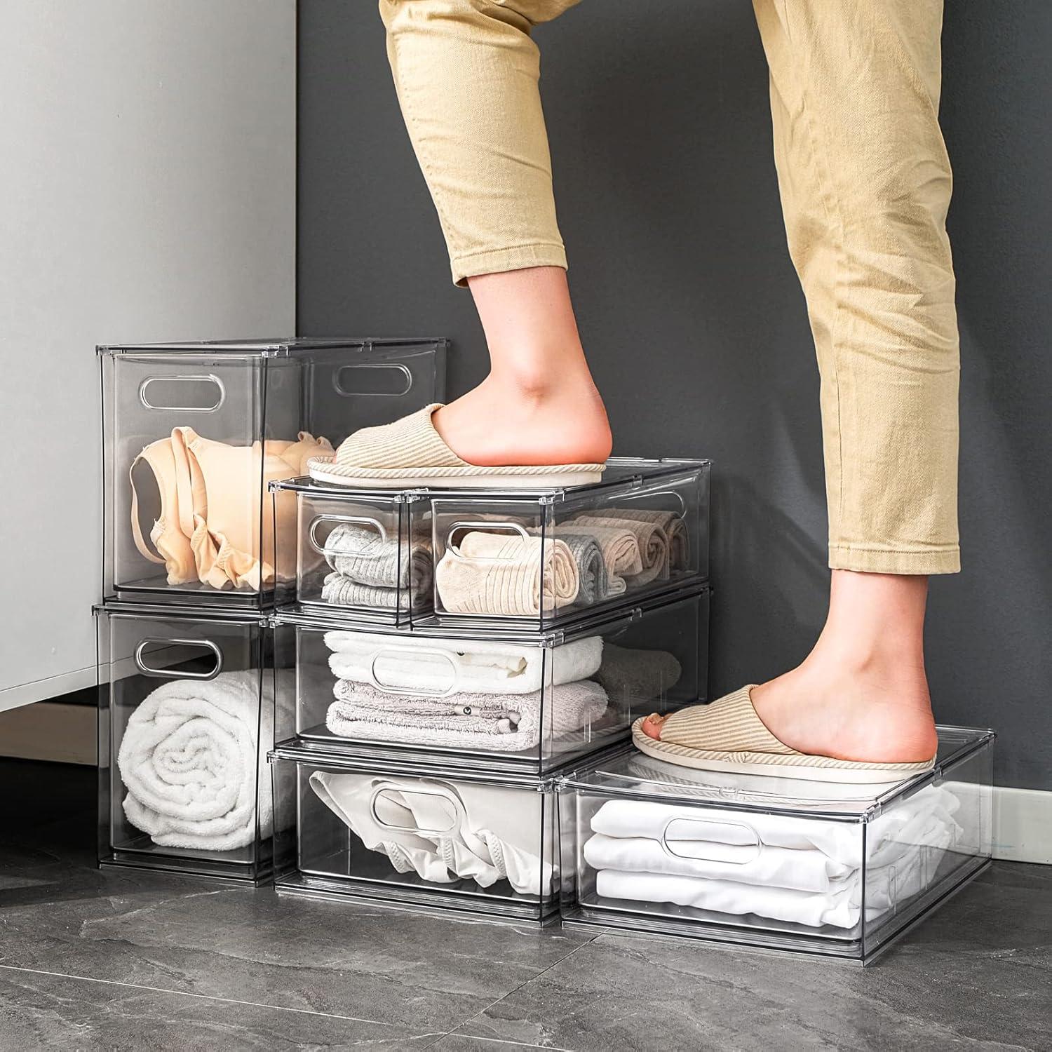 Contenedores Apilables Mano 4 Pack para Refrigerador 86.3x64.5x27.9 cm