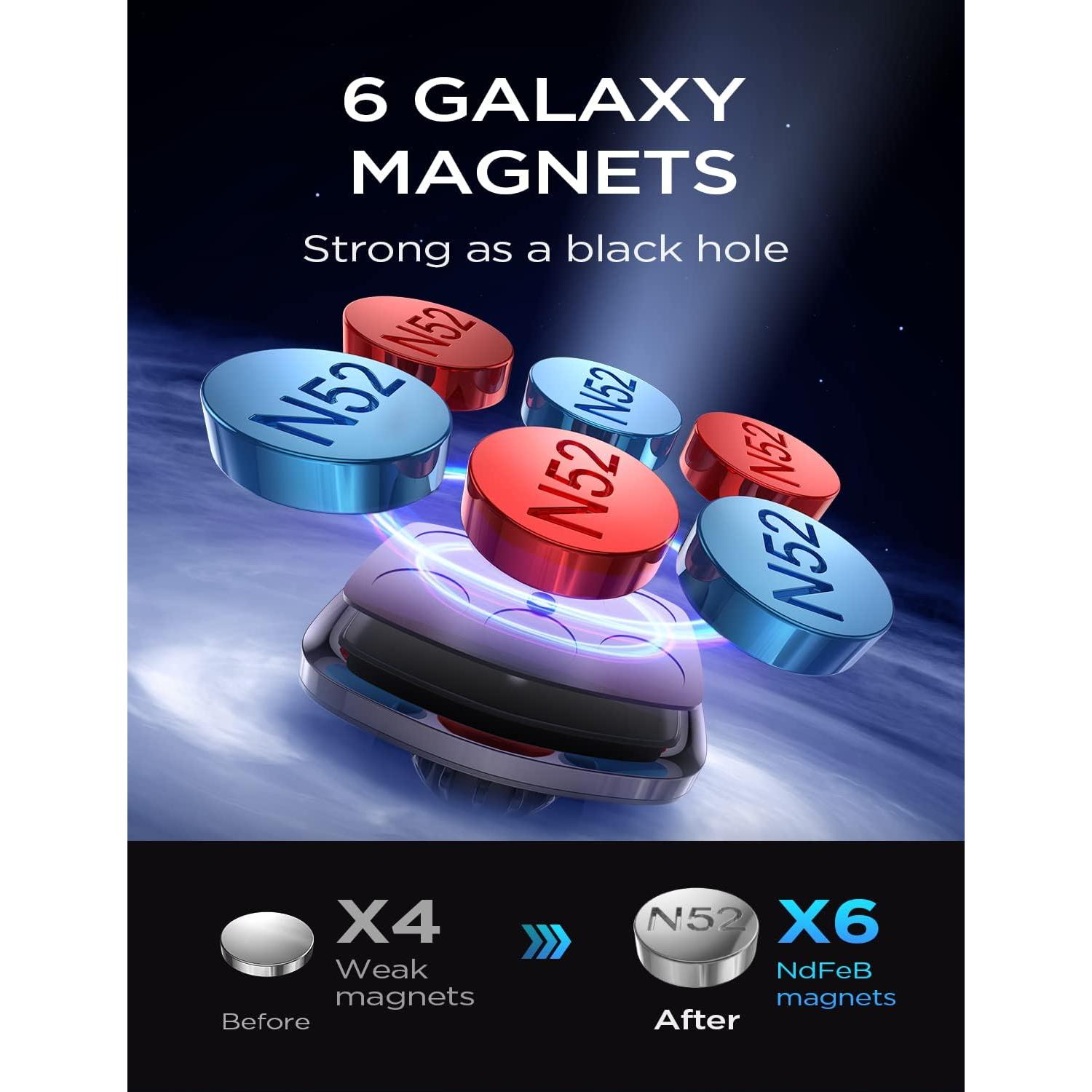 Soporte Magnético para Teléfono en Auto LISEN 2 Pack - Negro